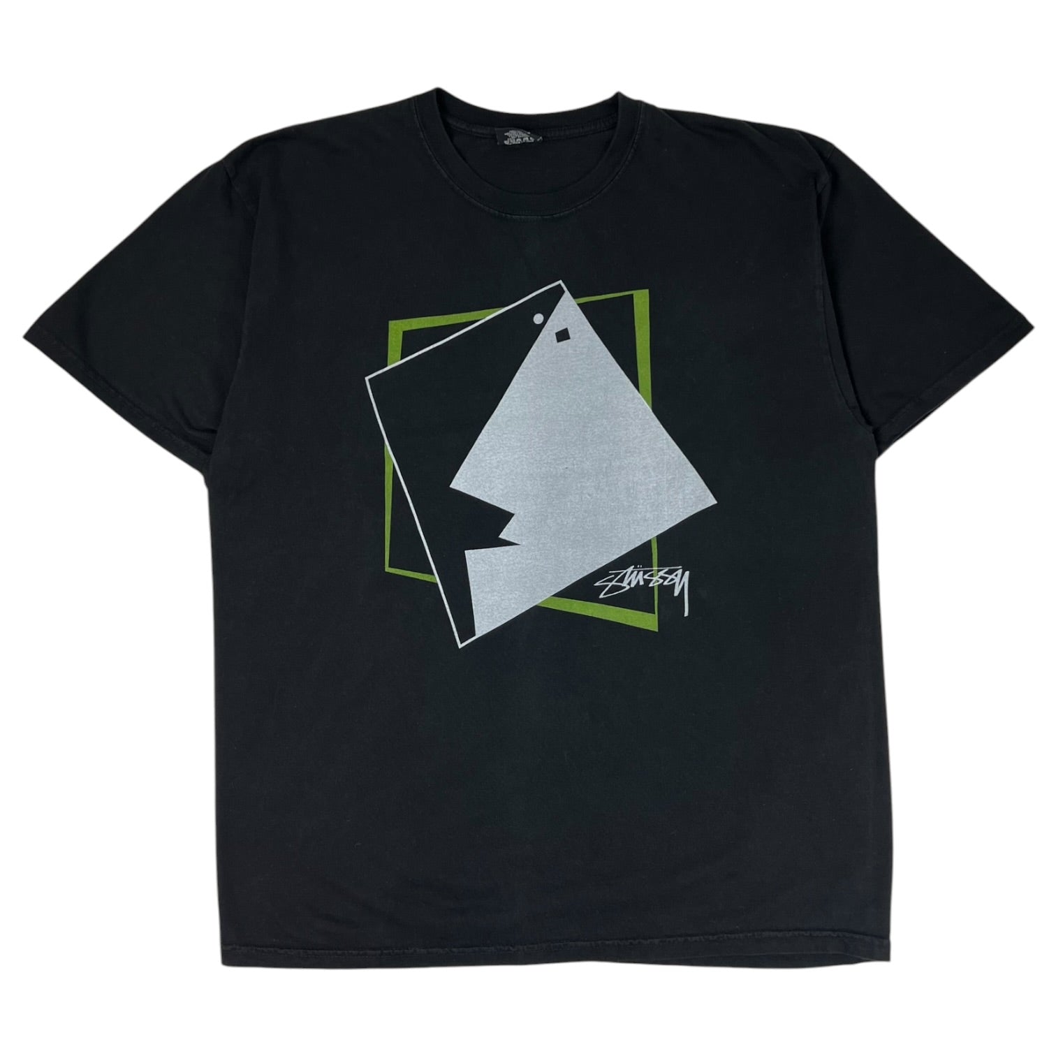 Stussy Square Face Pigment Dyed T-Shirt Black