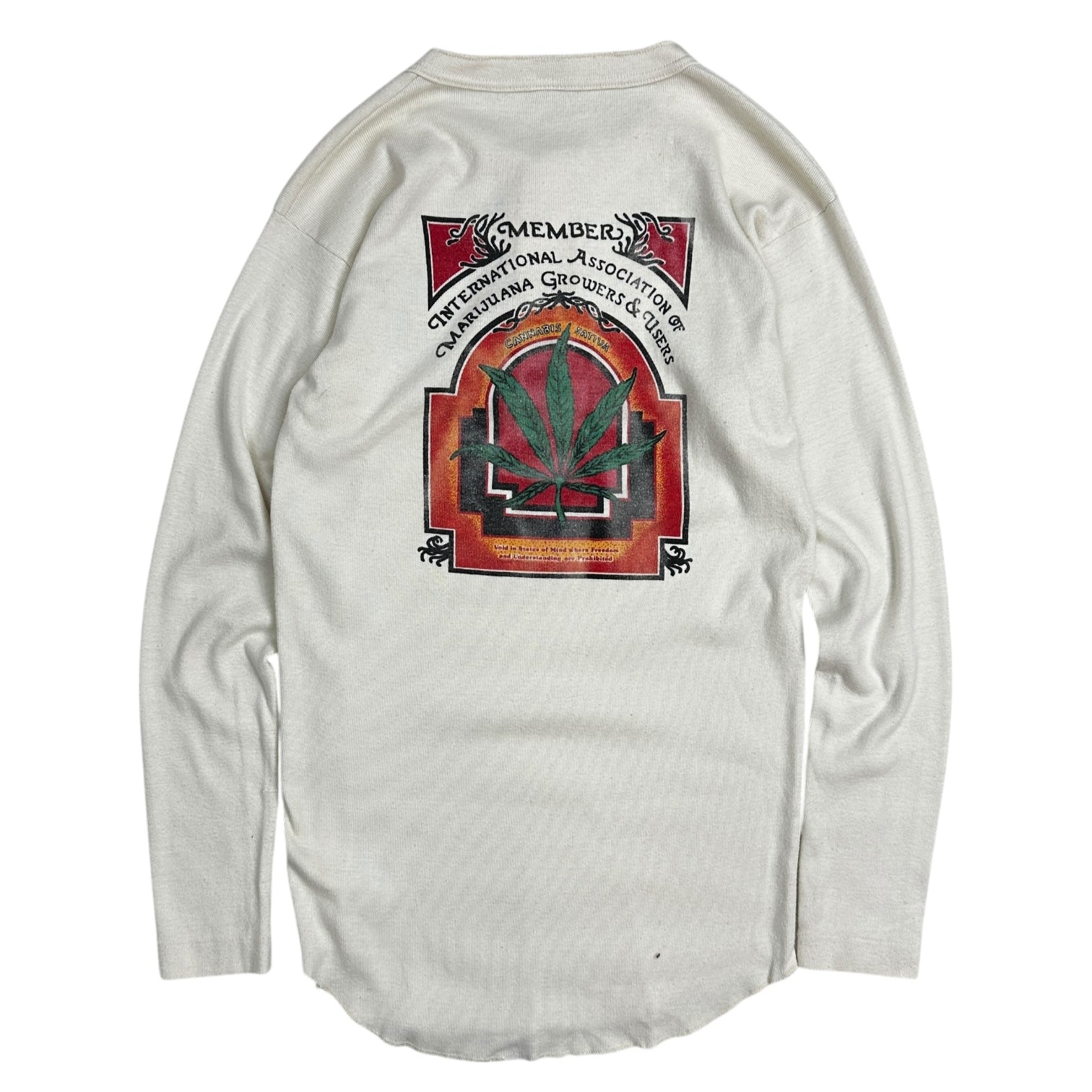 1979 Cannabis International Association Henley Shirt