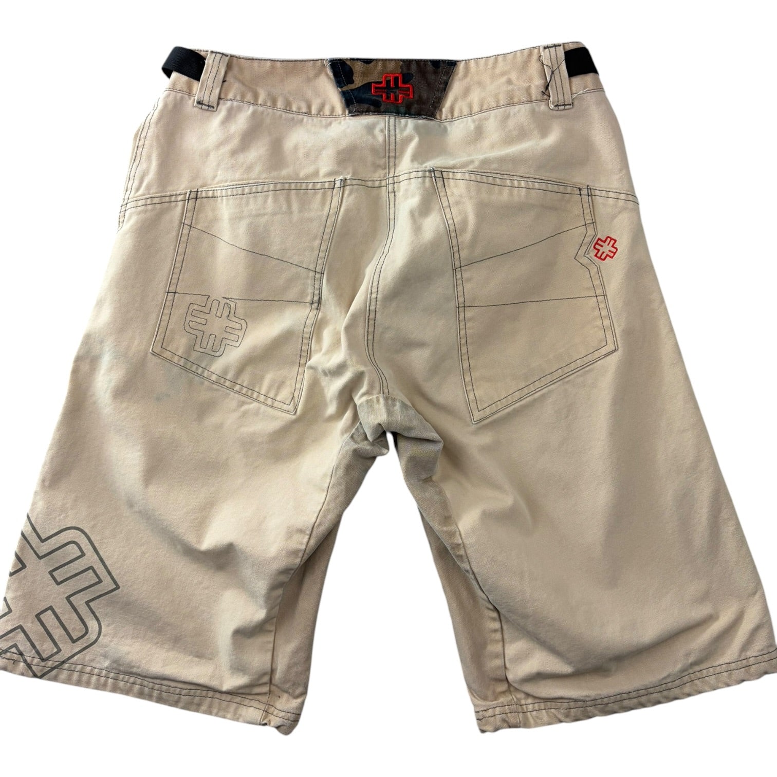 Vintage Mace Skate Shorts Beige