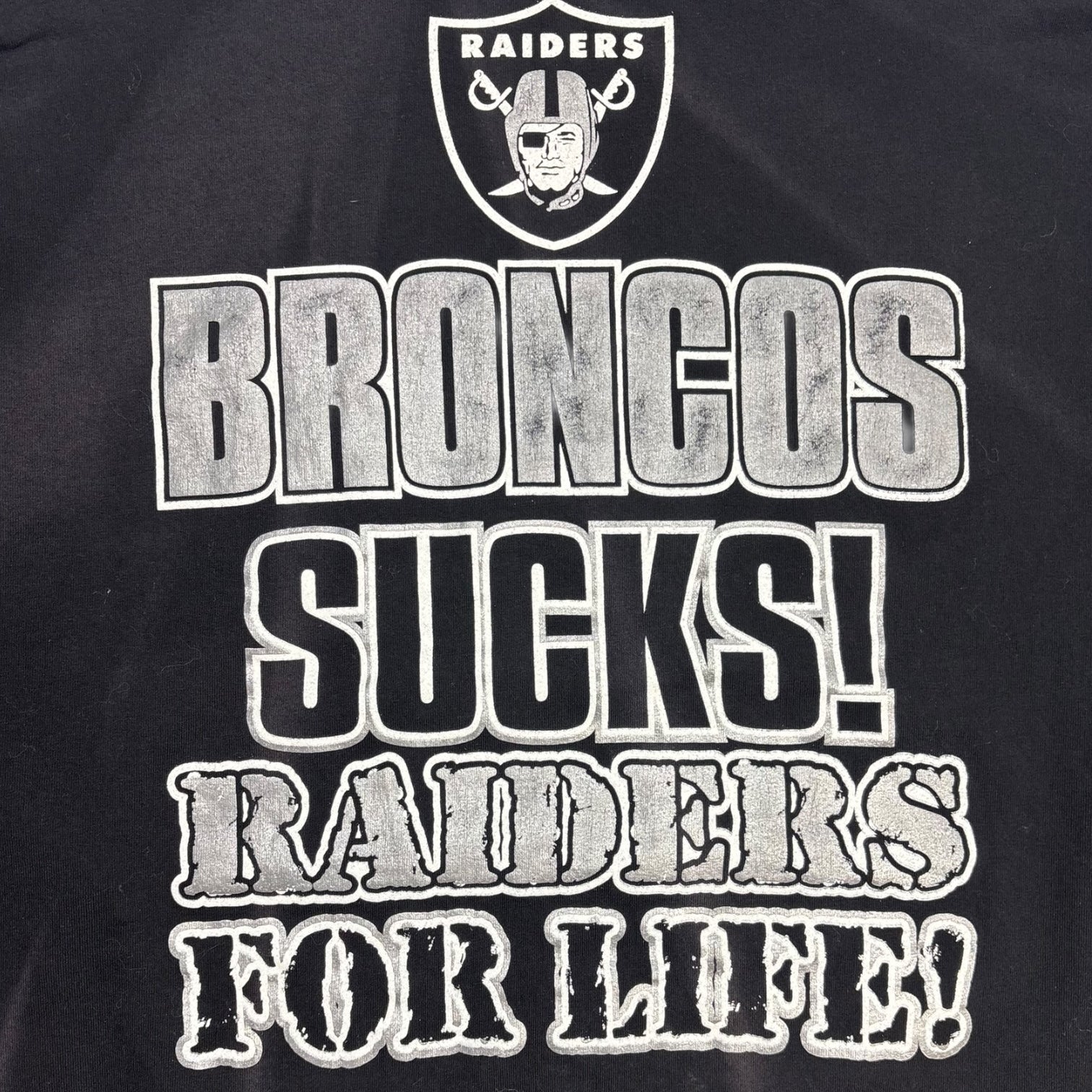 Vintage Raiders Nation "Broncos Sucks!..." L/S T-Shirt