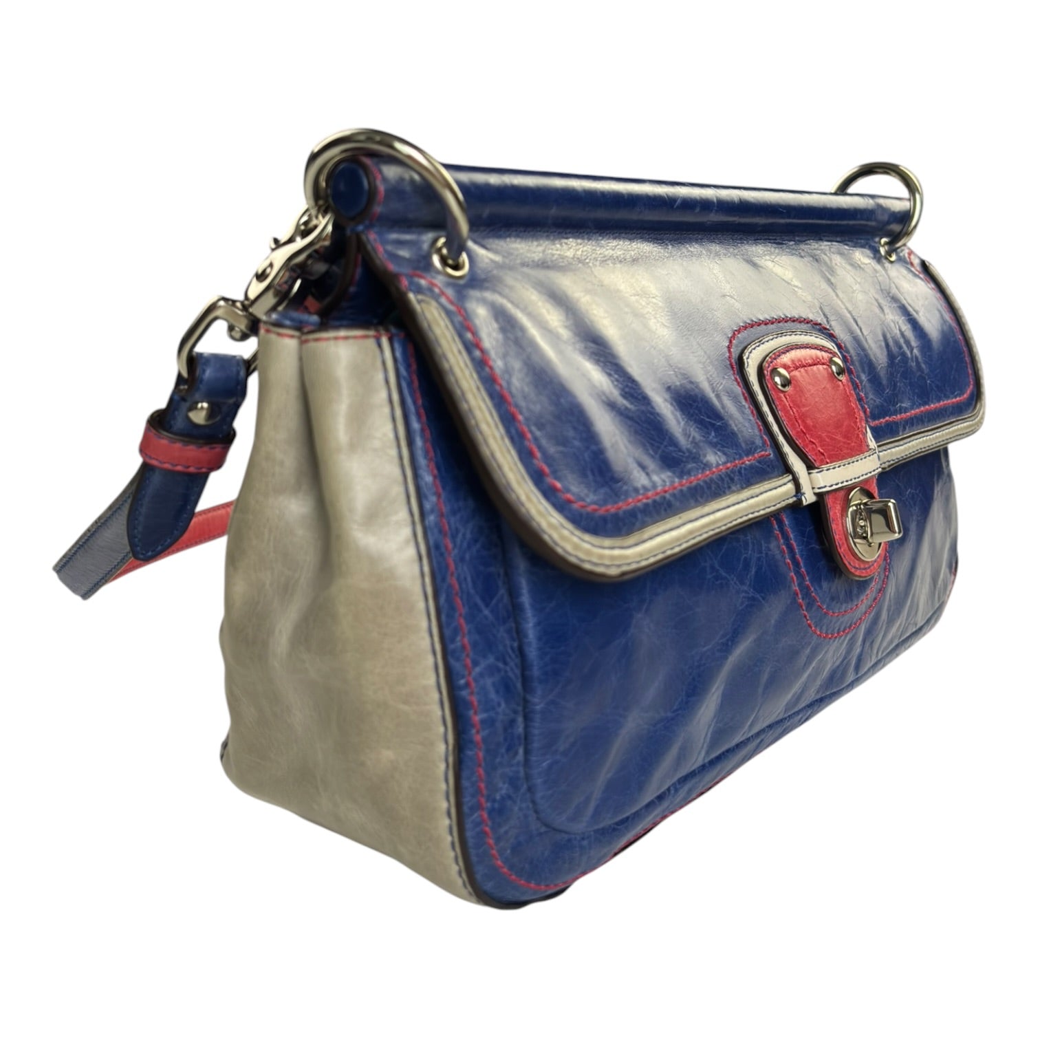 (W) Coach Willis Colour Block Cross Crossbody Bag