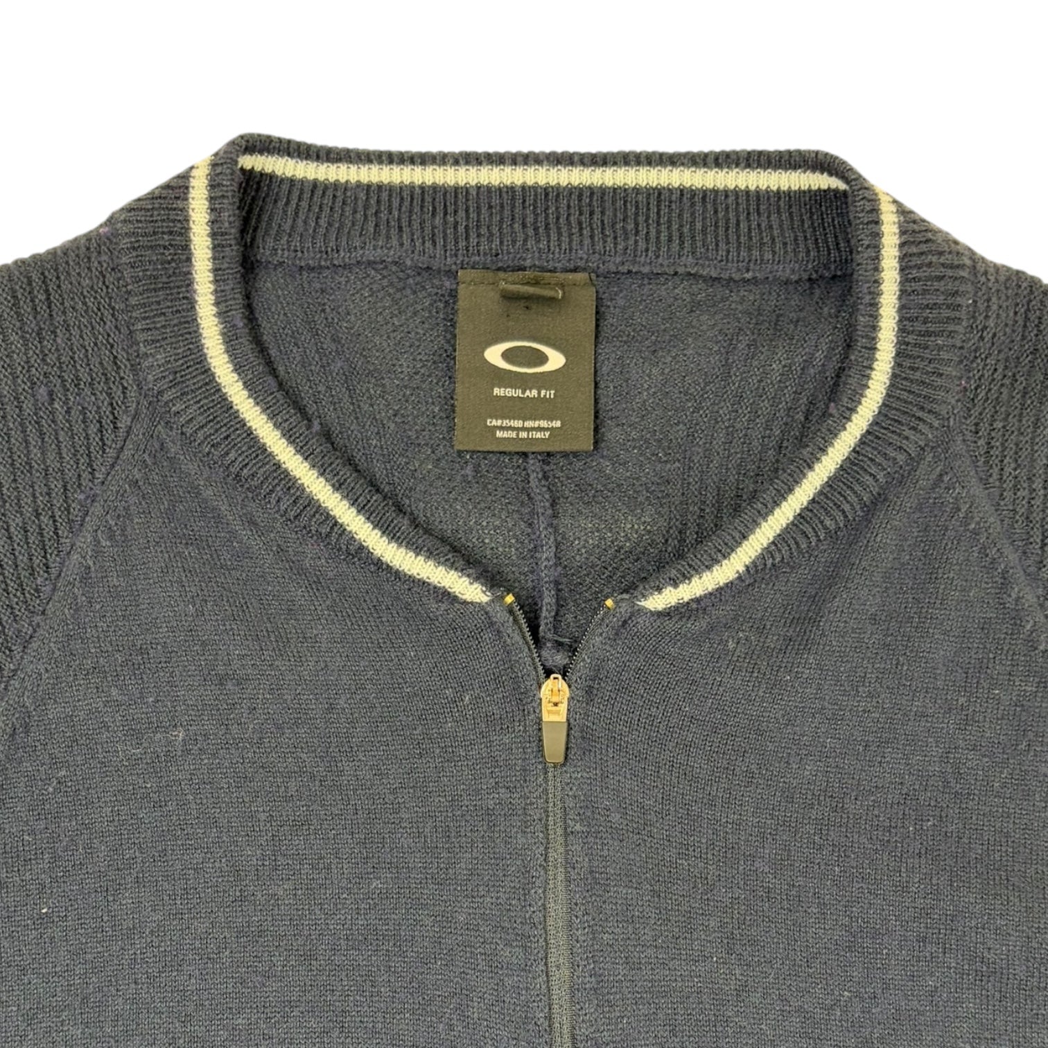Vintage Oakley Knit Quarter-Zip Sweater Navy