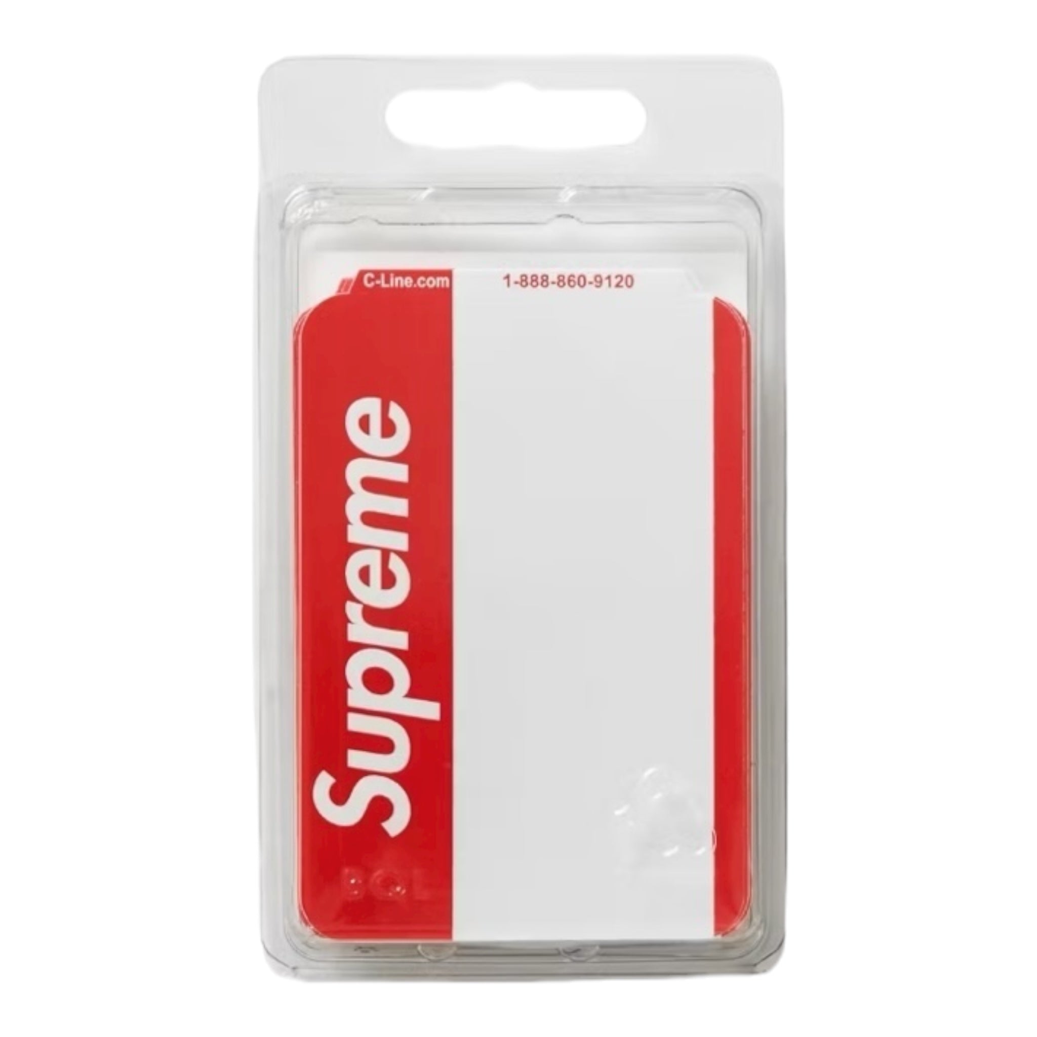Supreme Name Badge Stickers (Pack of 100) Red