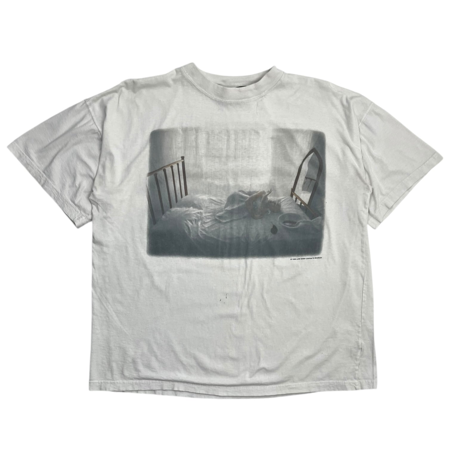 1995 Live Throwing Cooper Band Tee White