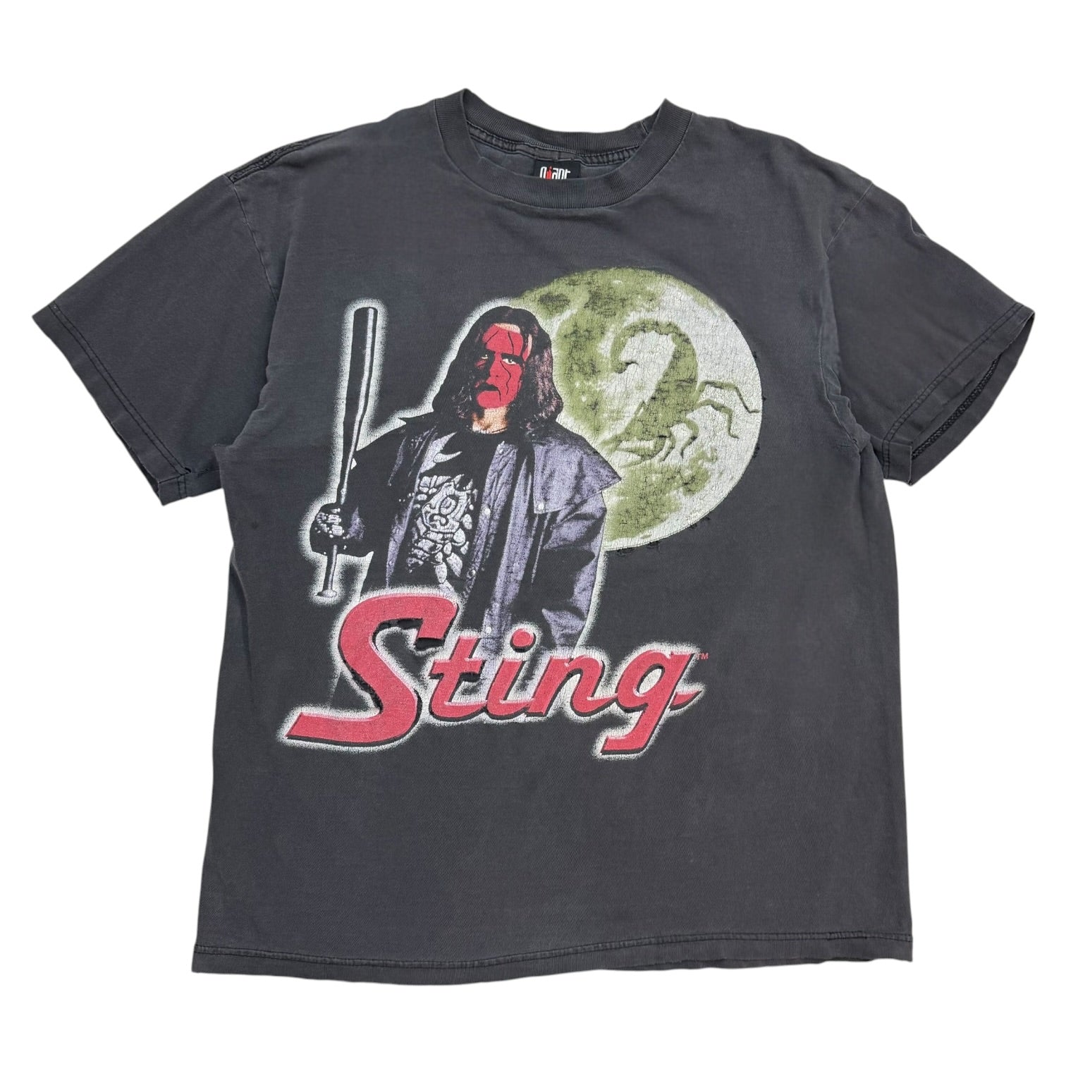 1990s WCW Sting Red Face Tee Black