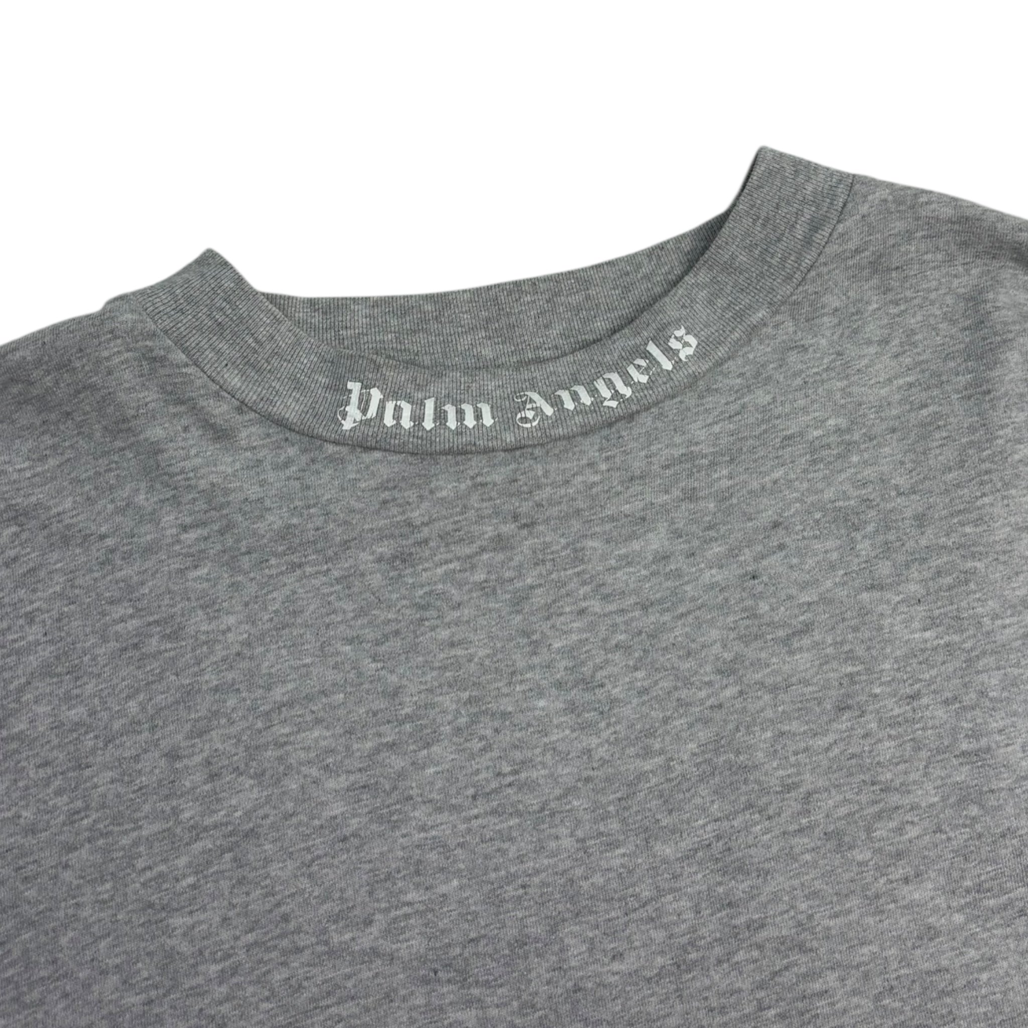 Palm Angels Classic Logo Long Sleeve Shirt Grey