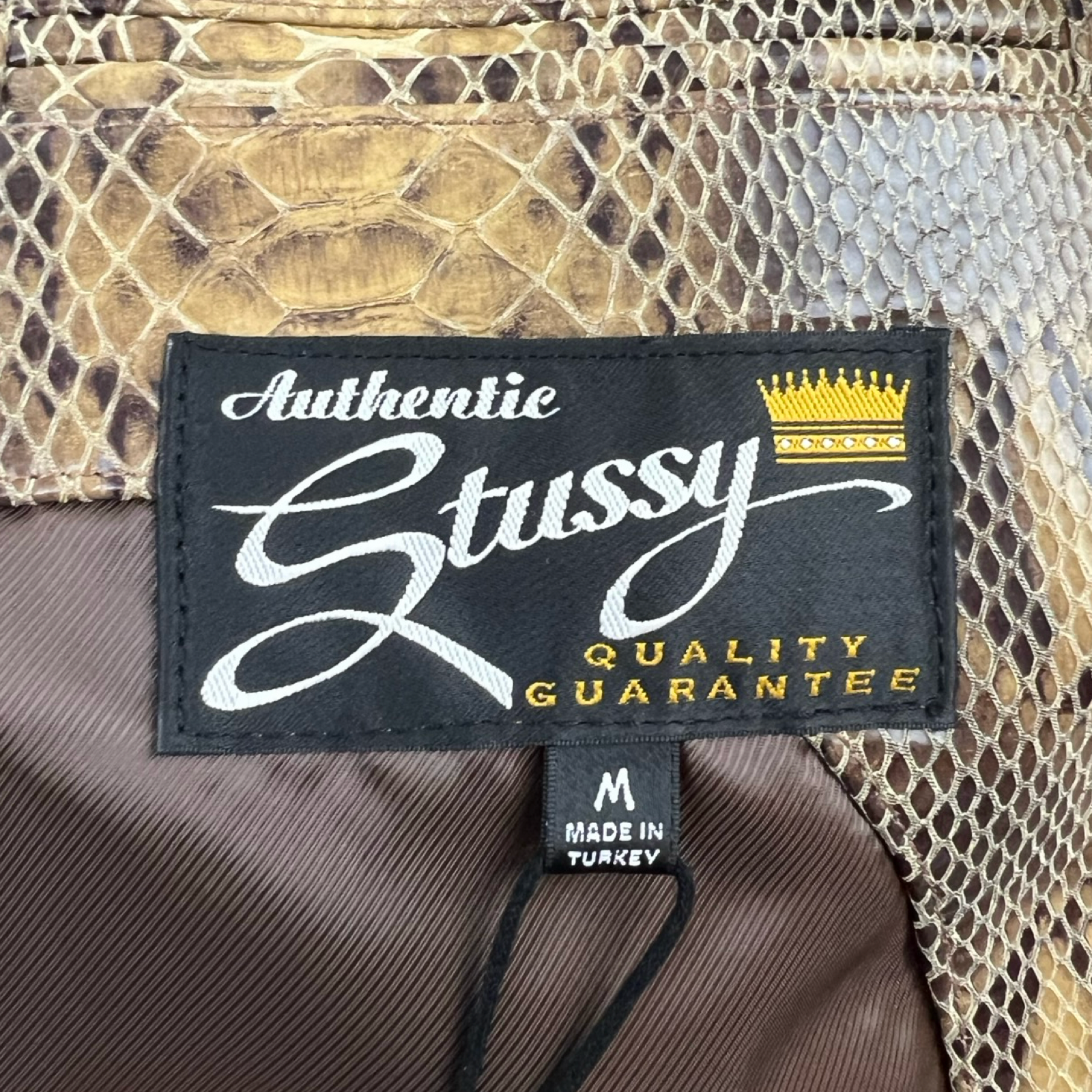 Stussy Leather Snake Blazer