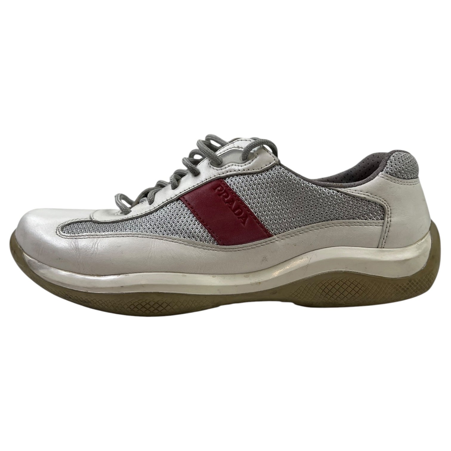 Prada America’s Cup Sneaker Silver