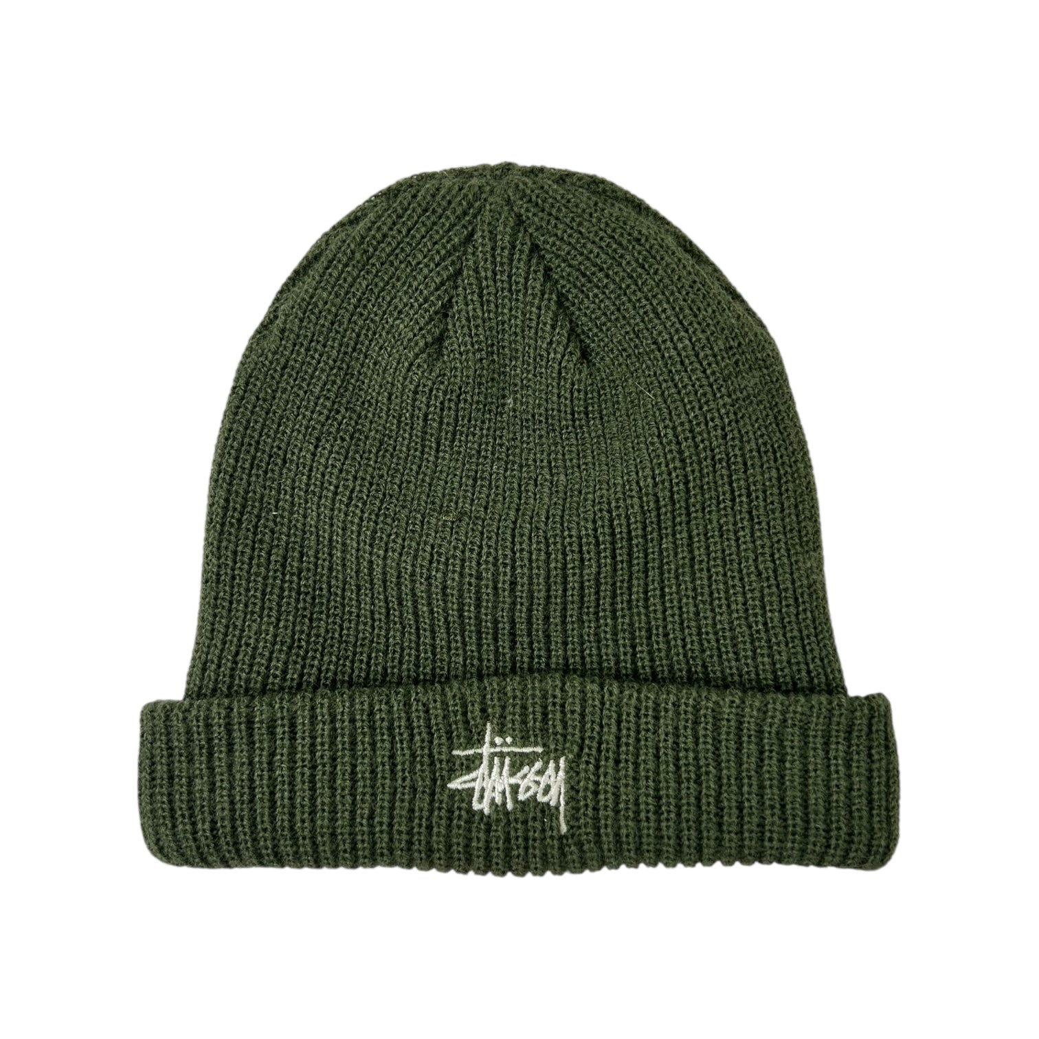 Stussy Stock Logo Beanie Green