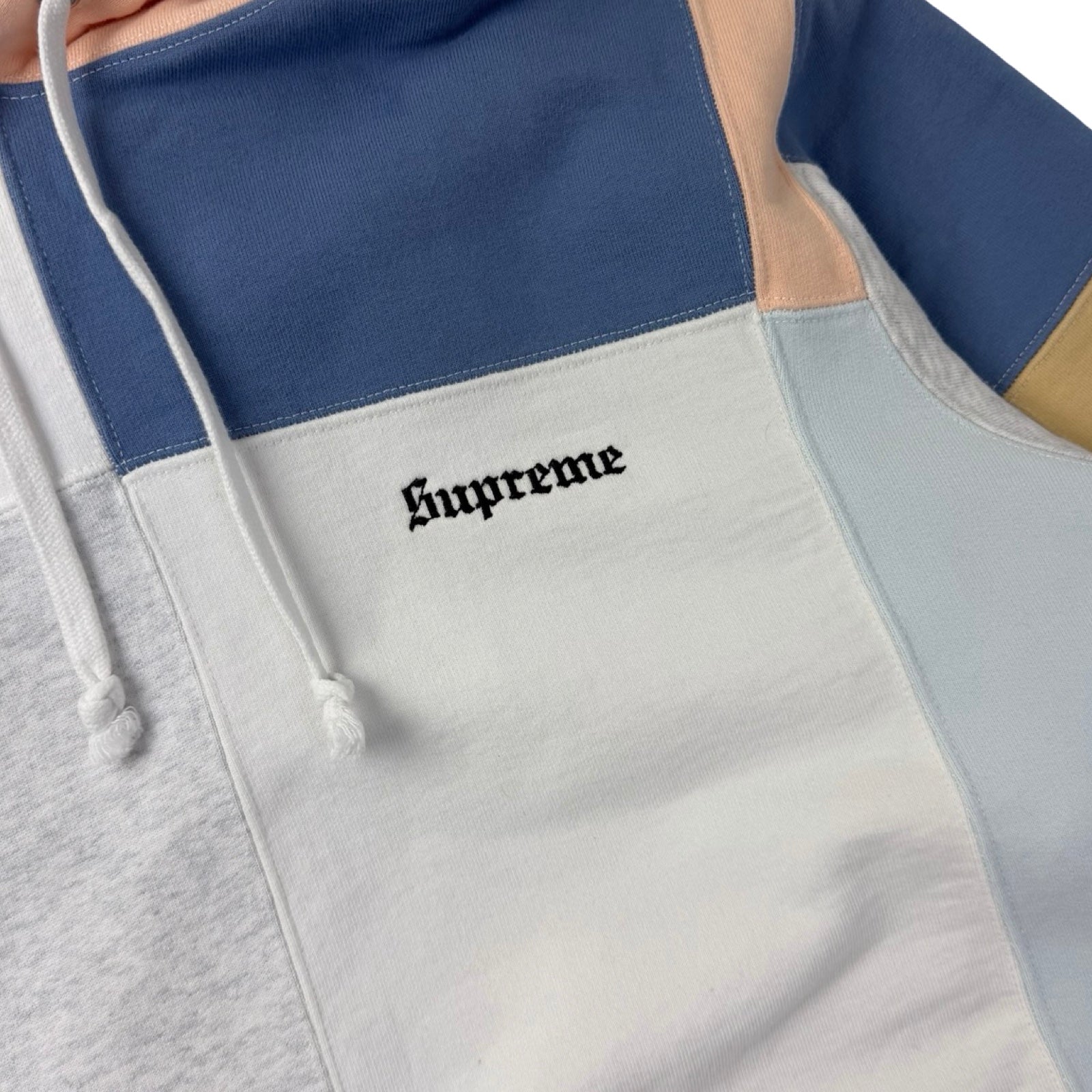 Supreme Patchwork Hoodie White (FW17)