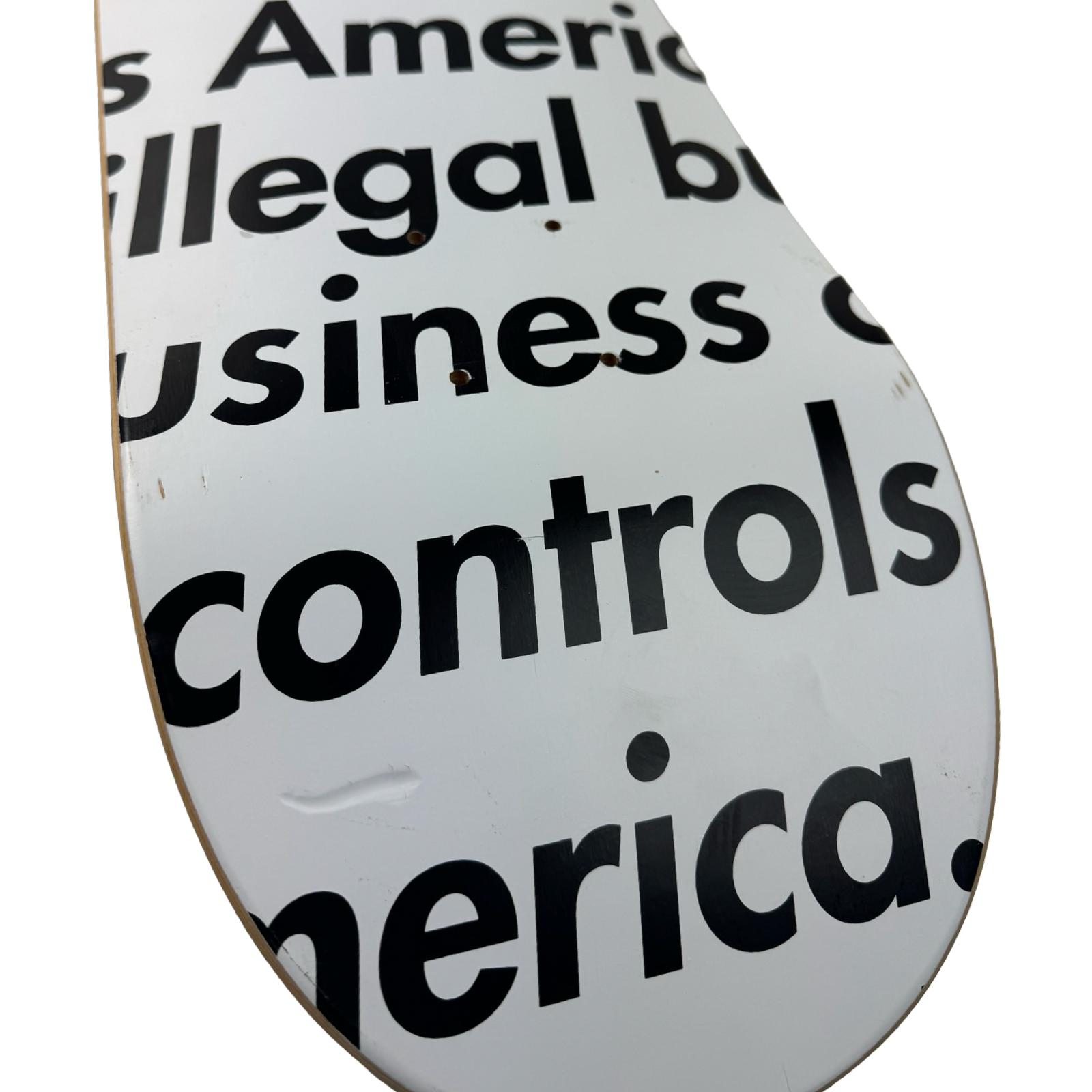 Supreme Illegal Business Skate Deck White