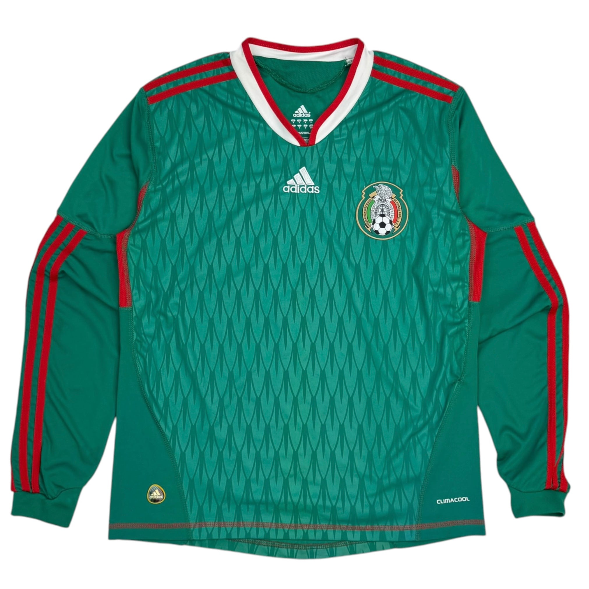 2010 Adidas Mexico Home World Cup Longsleeve Jersey Green