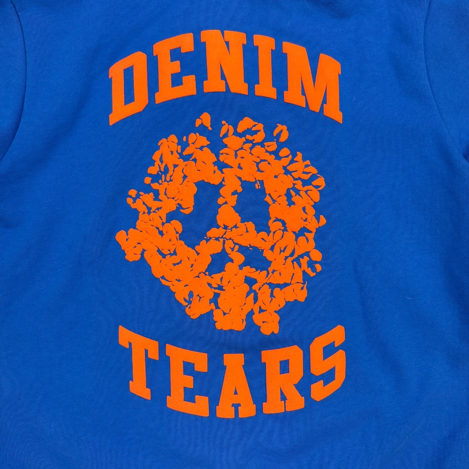 Denim Tears Denim University Zip Up Hoodie Blue