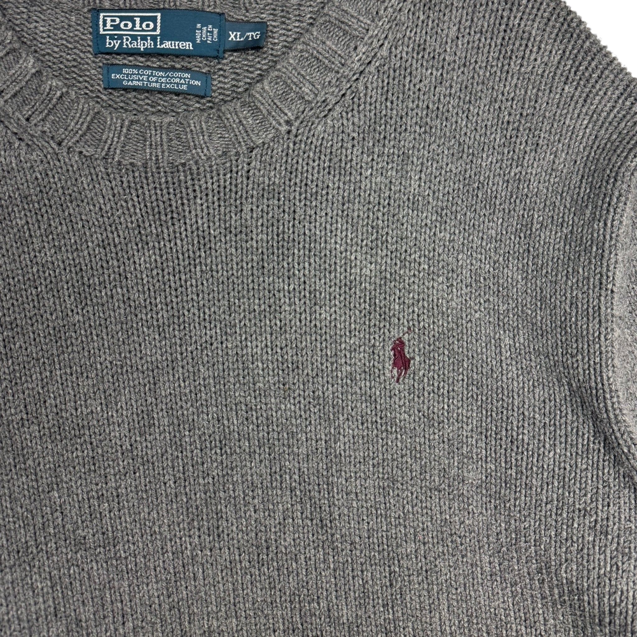 Vintage Polo Ralph Lauren Knit Crewneck Grey