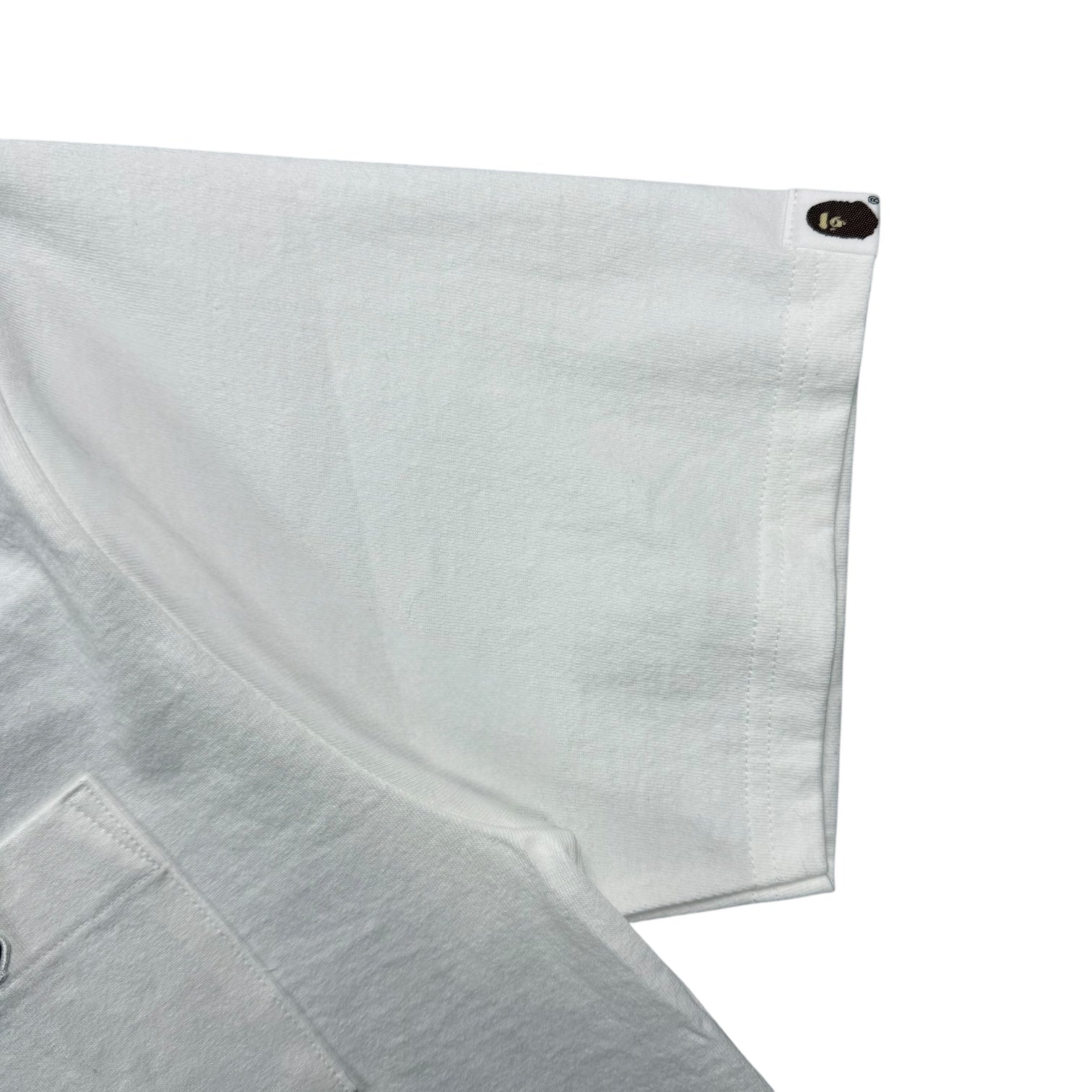 Bape Ape Head One Point Pocket Tee White