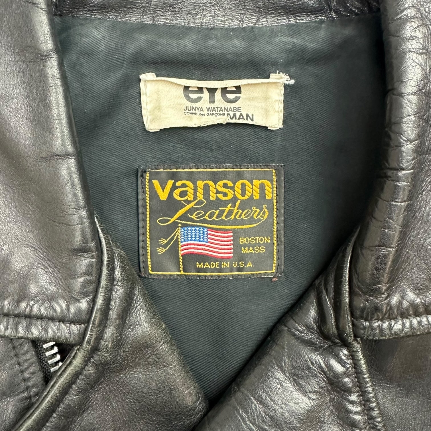 Junya Watanabe EYE x Vanson AD2010 Biker Jacket Black