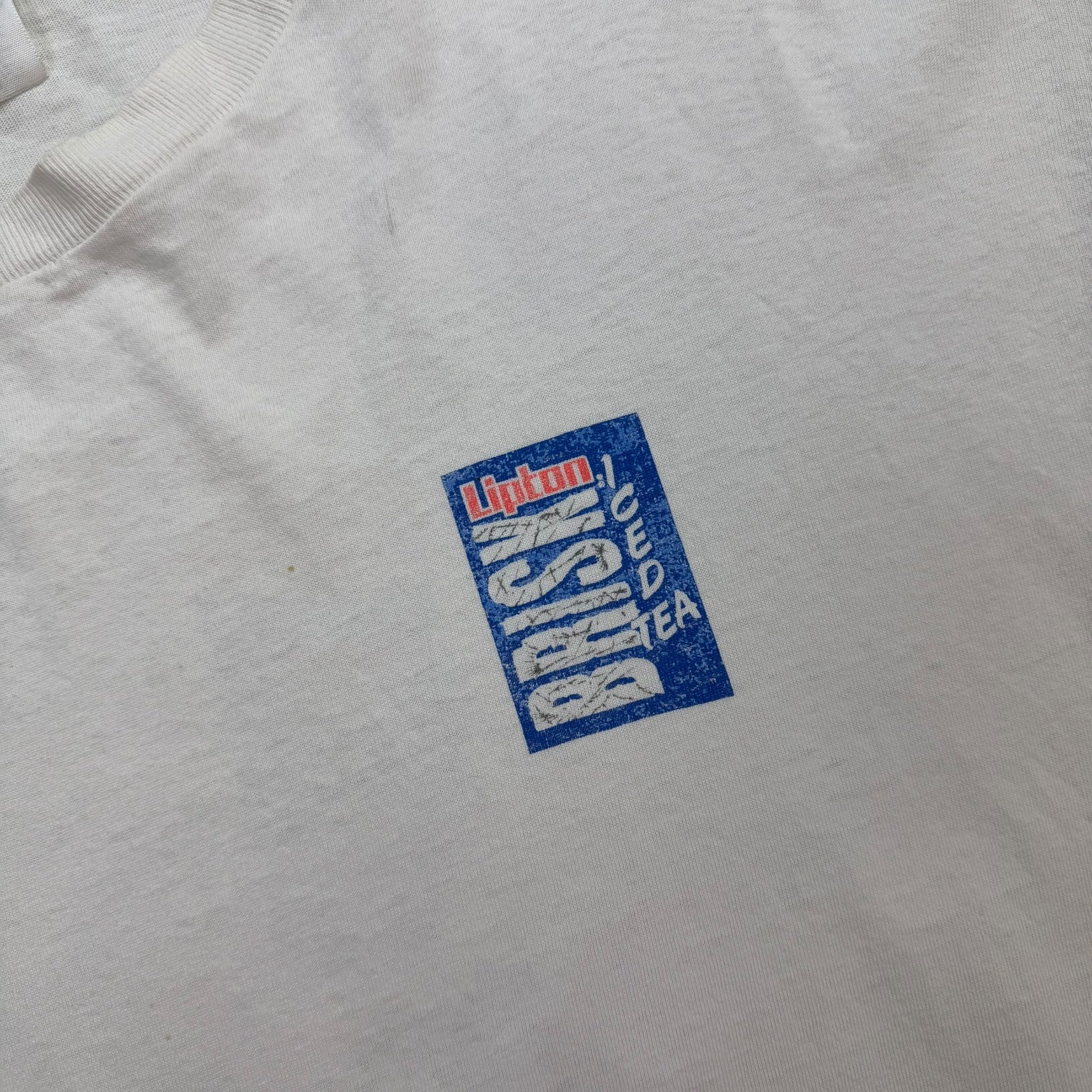 1988 Lipton Brisk Iced Tea Die Hard Promo Tee White