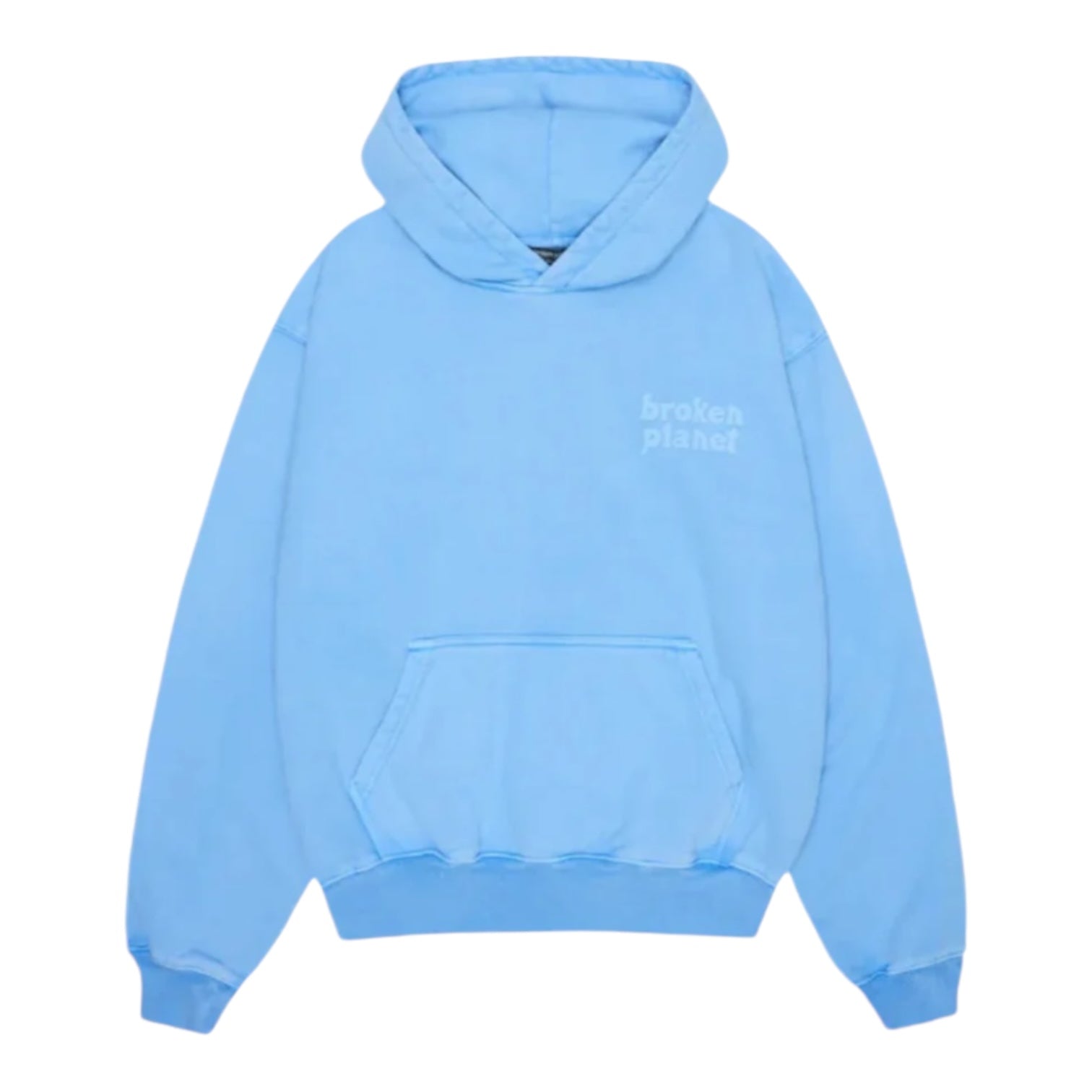 Broken Planet Basics Hoodie Washed Light Blue