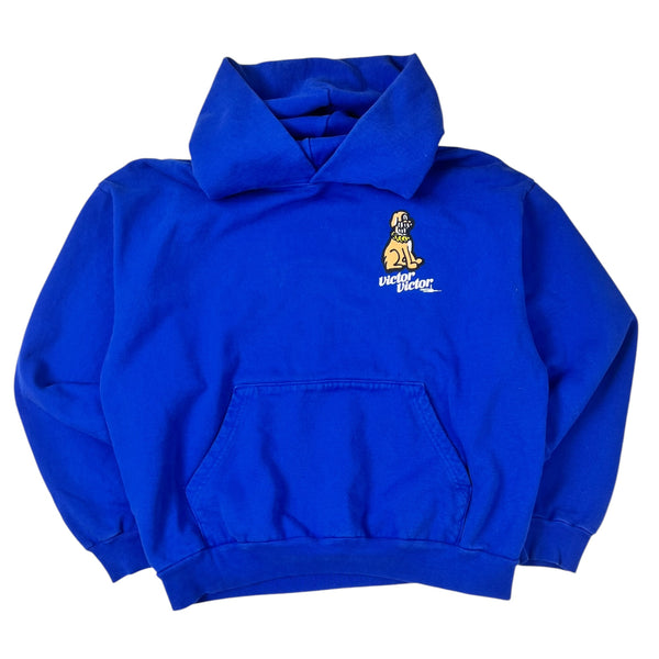 Victor Victor Worldwide x Slawn Logo Limited-edition Collaboration Hoodie Blue