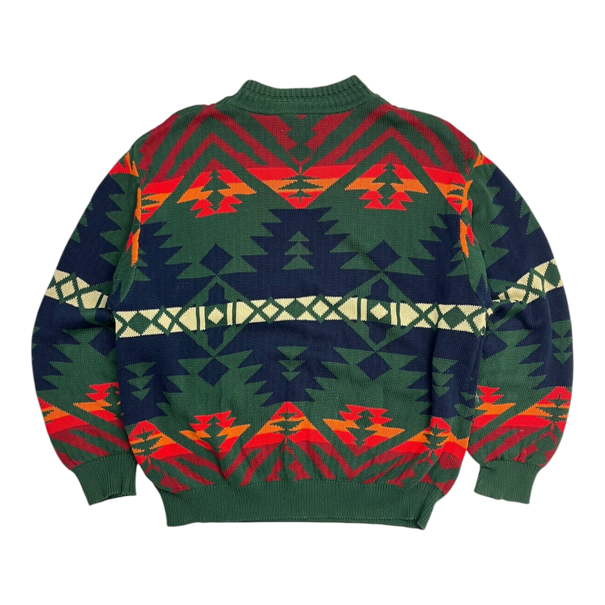 Vintage United Colors Of Benetton Aztec Pattern Knit