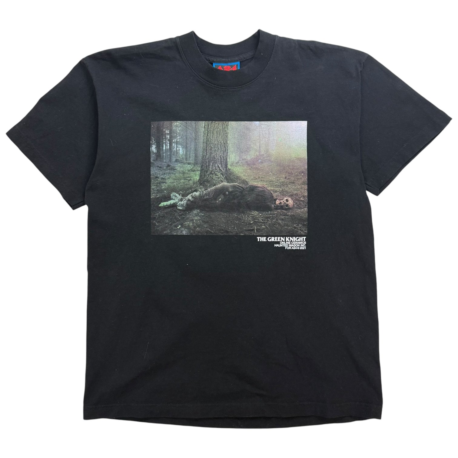 A24 x Online Ceramics The Green Knight Tee Black