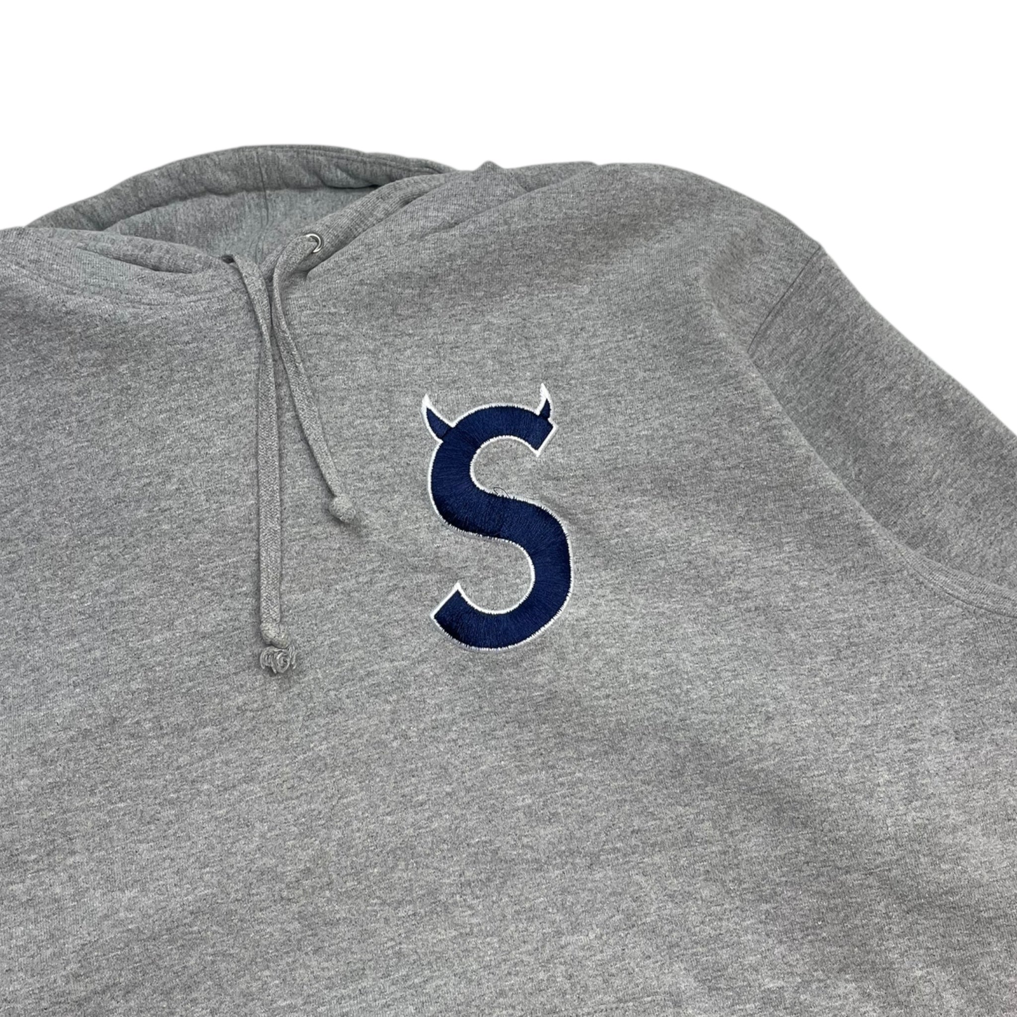 Supreme S Logo Hooded Sweatshirt Grey