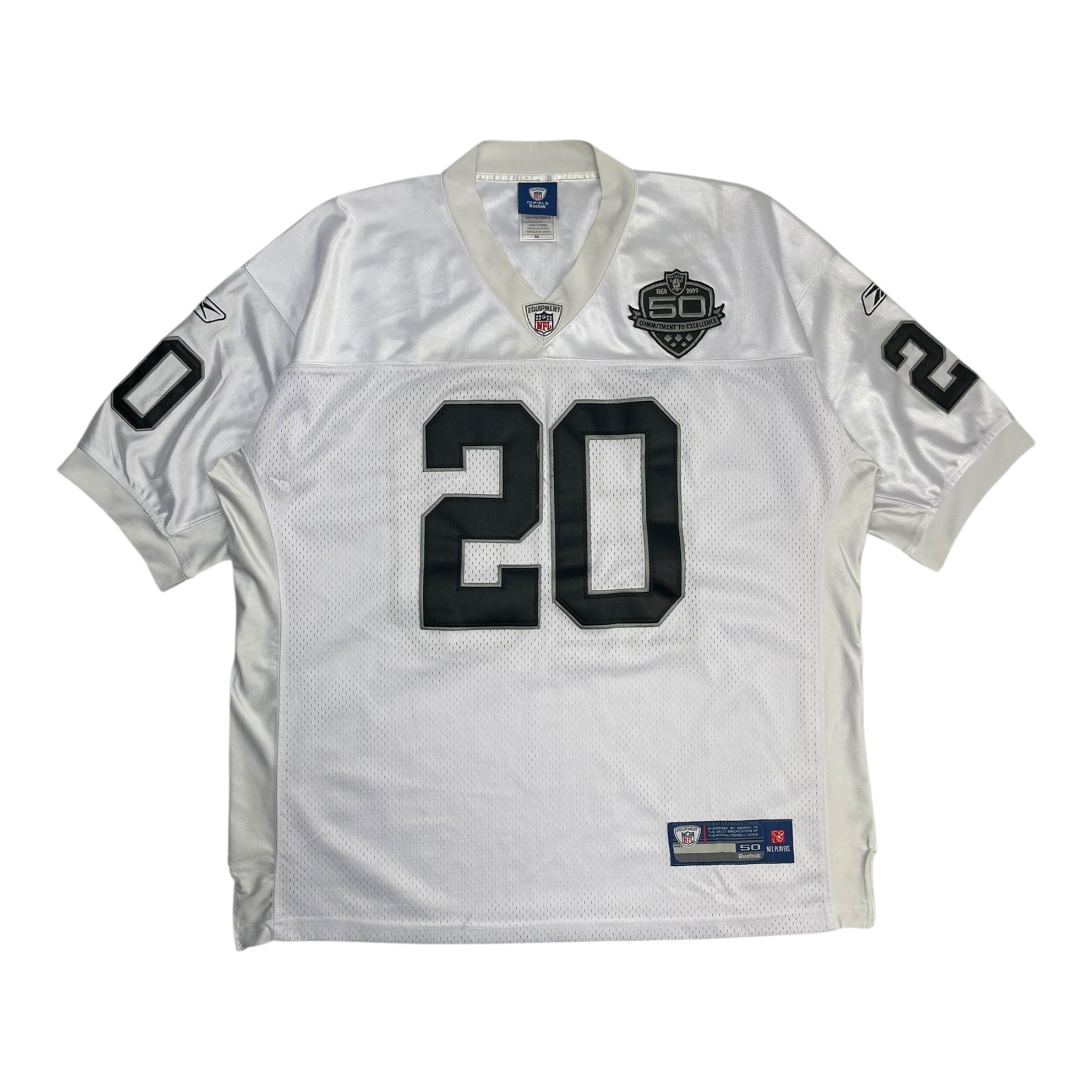 Reebok NFL Oakland Raiders Darren McFadden #20 Jersey White