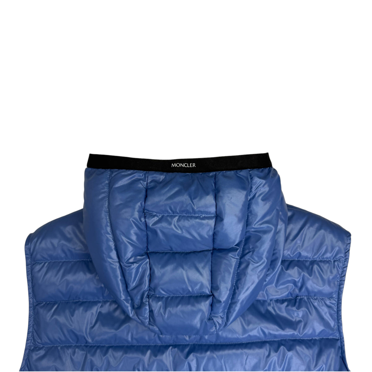 Moncler Ragot Hooded Down Gilet Vest Blue