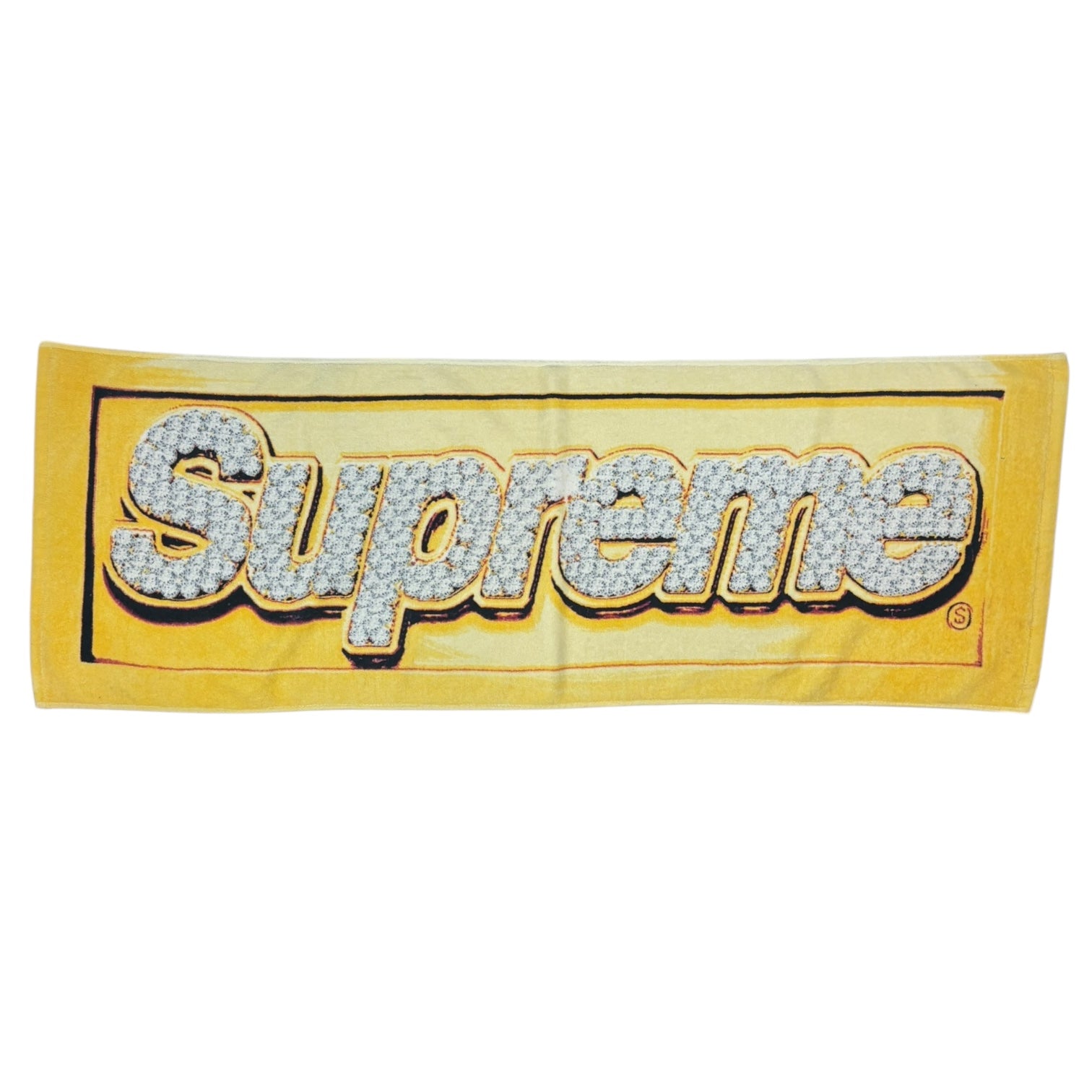 Supreme SS13 Bling Box Logo Towel Yellow