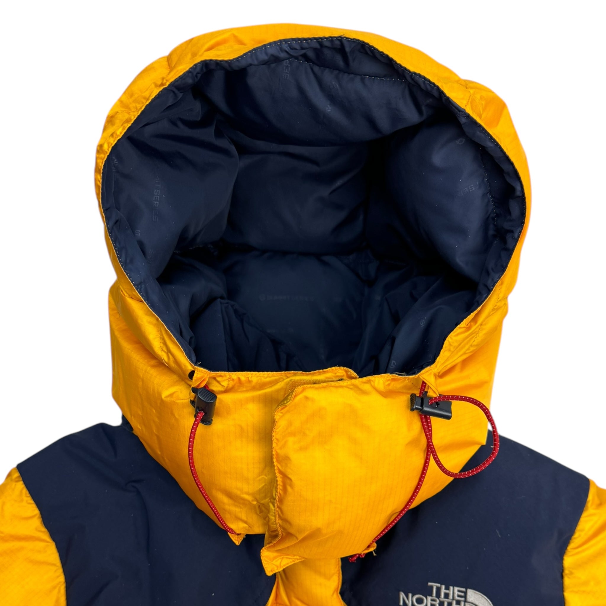 The North Face 700 Hooded Jacket Neon Yellow Navy Womens