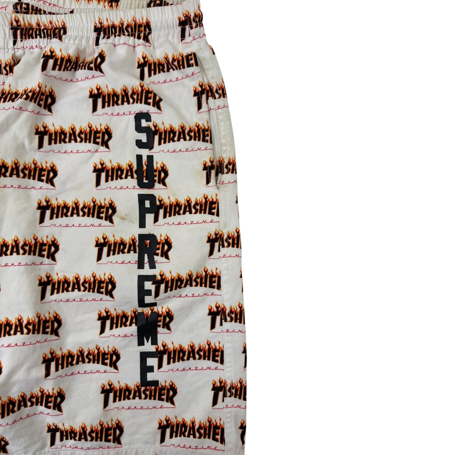 Supreme x Thrasher Skate Shorts White