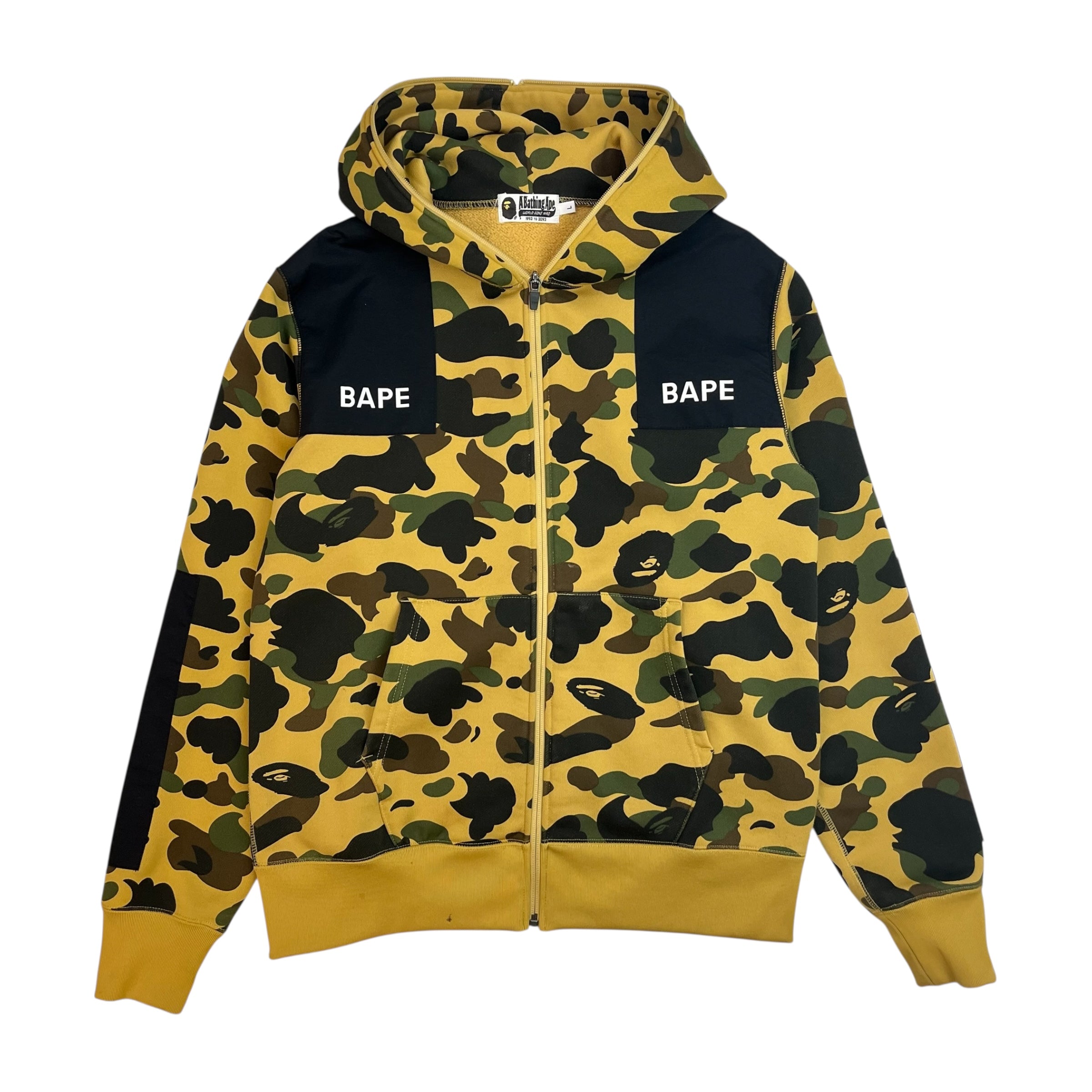 Bape 1st Camo Patched Wide Full Zip Hoodie