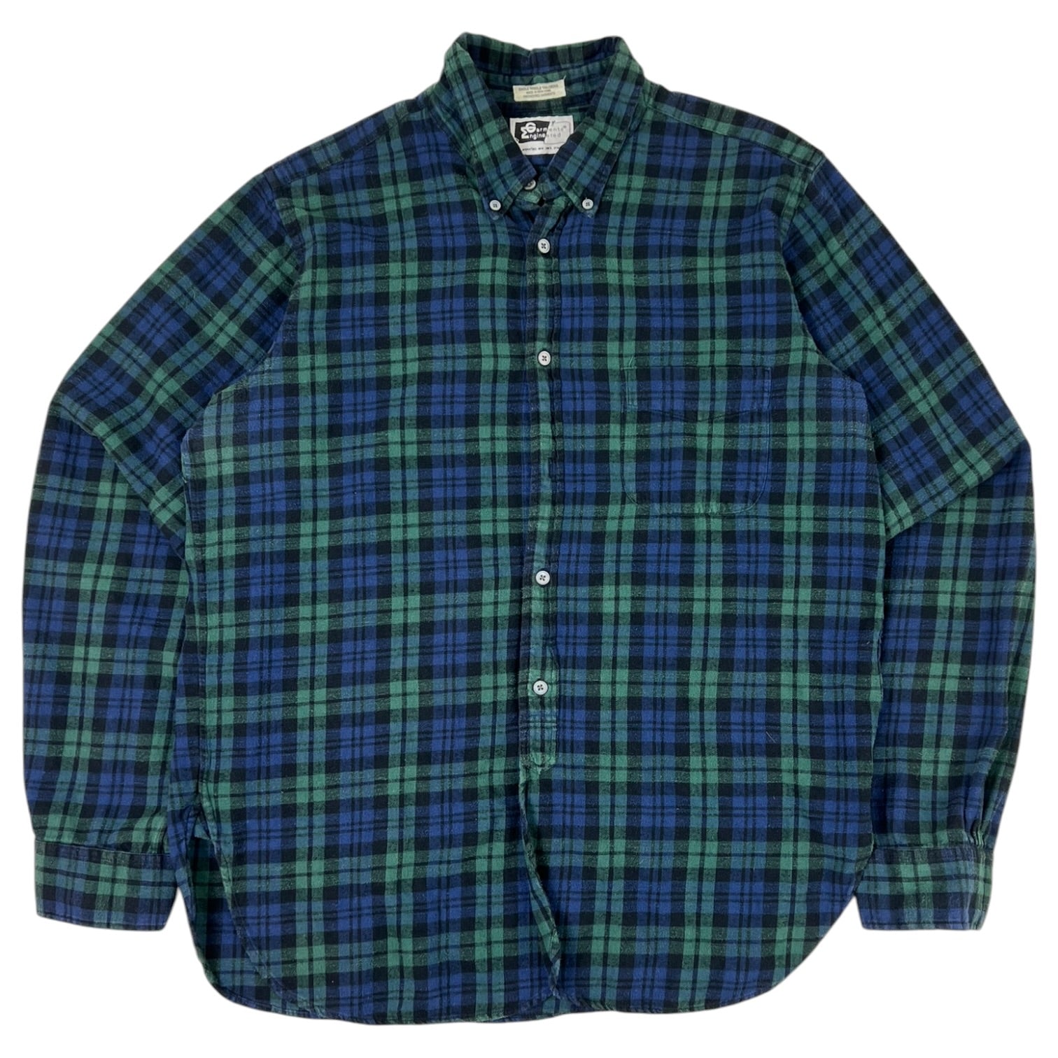 Engineered Garments Single Needle Plaid Flannel Blue/Green