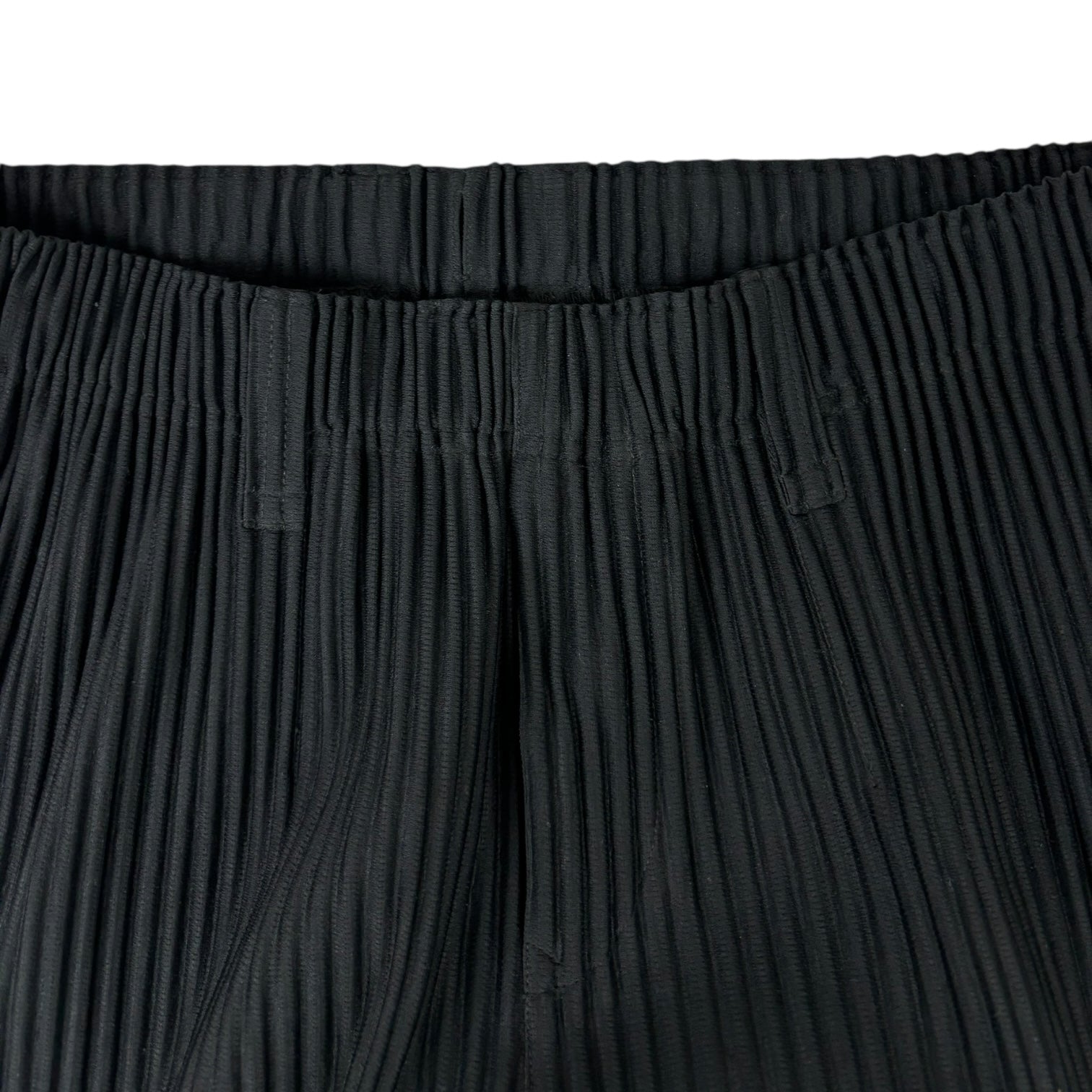 Issey Miyake Homme Plise Pleated Wide-Leg Pant Black