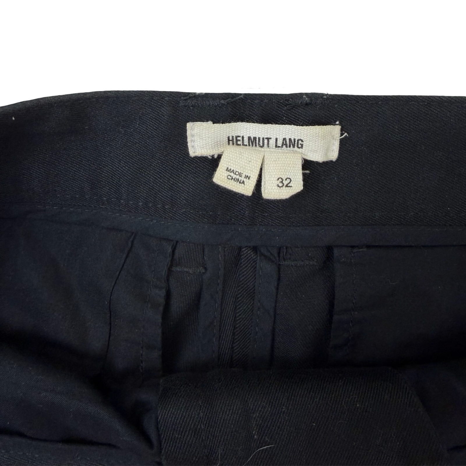 Helmut Lang Cut Off Shorts Black