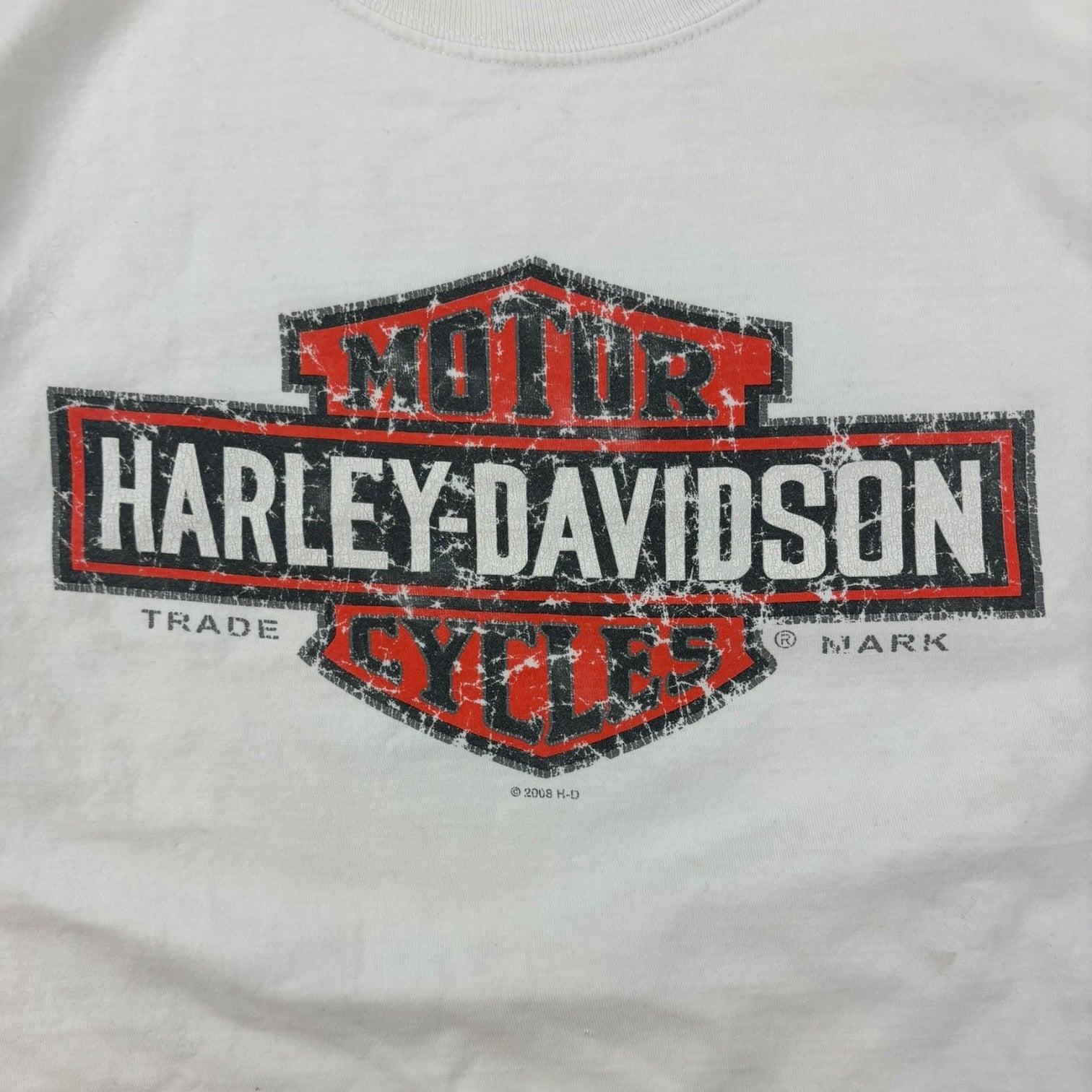 Vintage 2008 Harley Davidson Clearwater Florida T-Shirt White