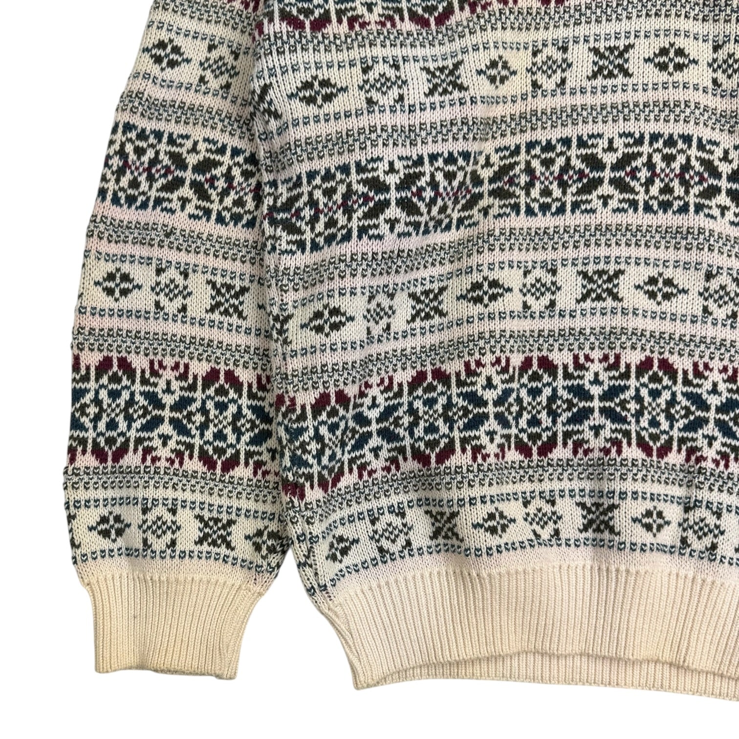 Vintage Knit Collared Knit Sweater