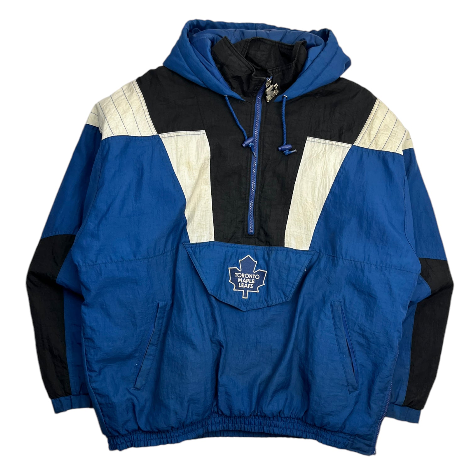 Vintage Toronto Maple Leafs Quarter Zip Starter Jacket