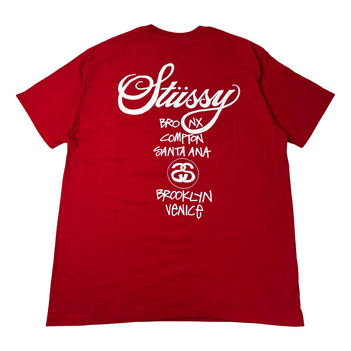 Stussy World Tour Tee Dark Red