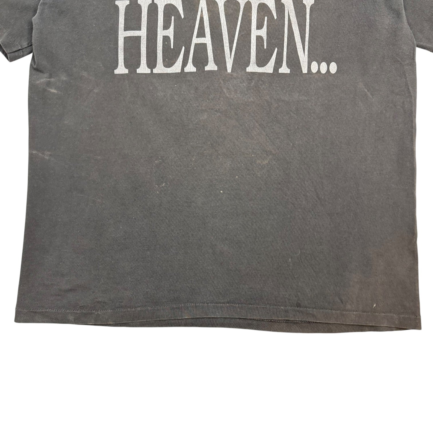 Vintage Go To Heaven… Ride Like Hell Tee Faded Black