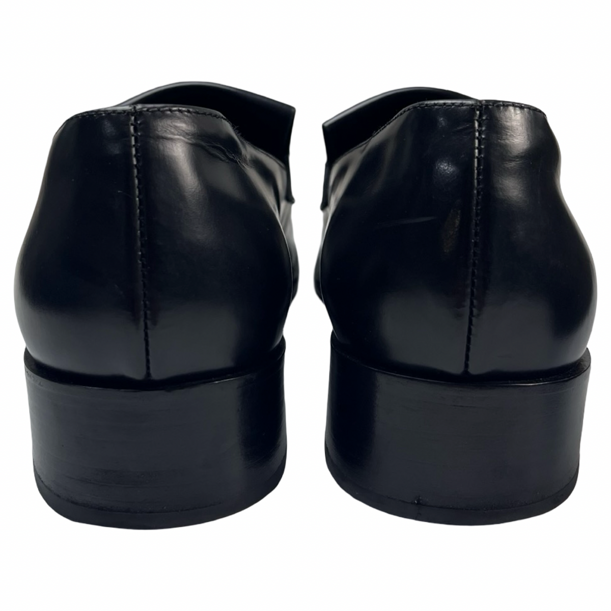 Raf Simons Fringed Glossed Leather Loafers (Used)