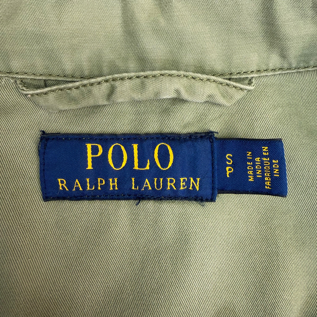 (W) Vintage Polo Ralph Lauren Beaded Steer Head Army Field Jacket Green