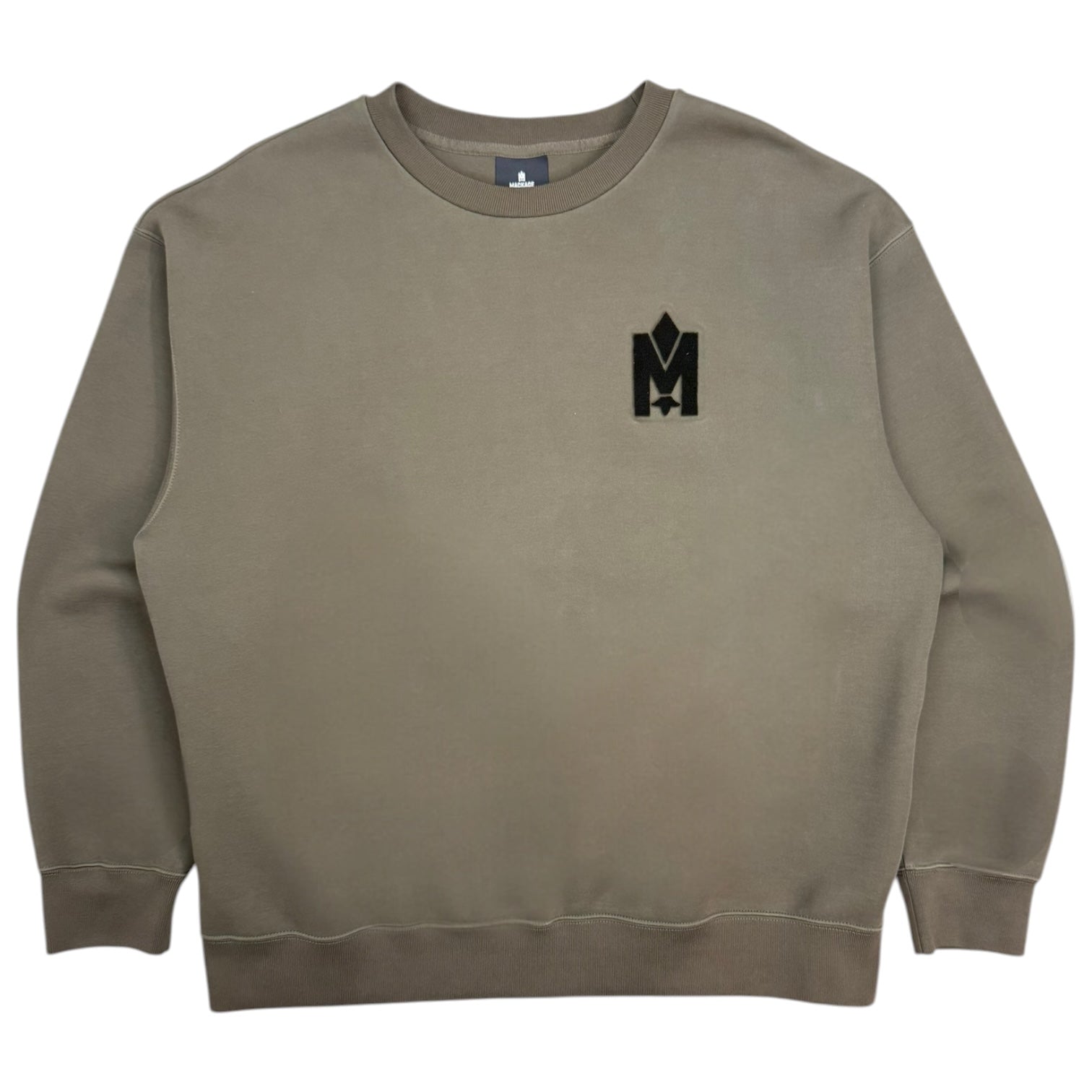 Mackage MAX-VT Logo Crewneck Dark Green
