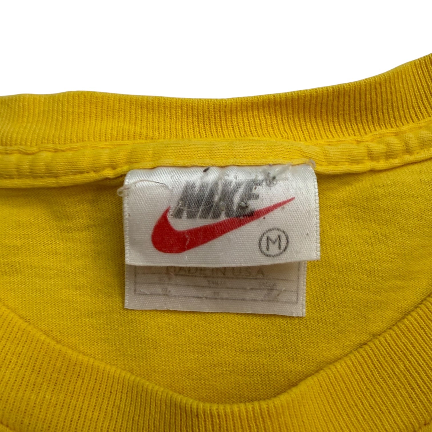 Vintage Nike Mini Swoosh Tee Yellow
