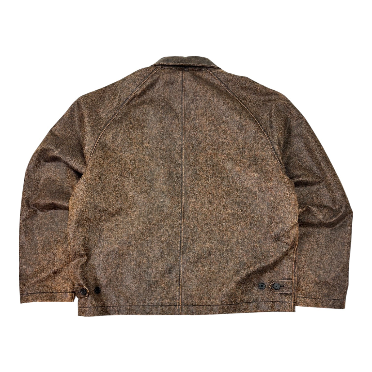 Stussy Club Jacket Coated Cotton Dark Brown