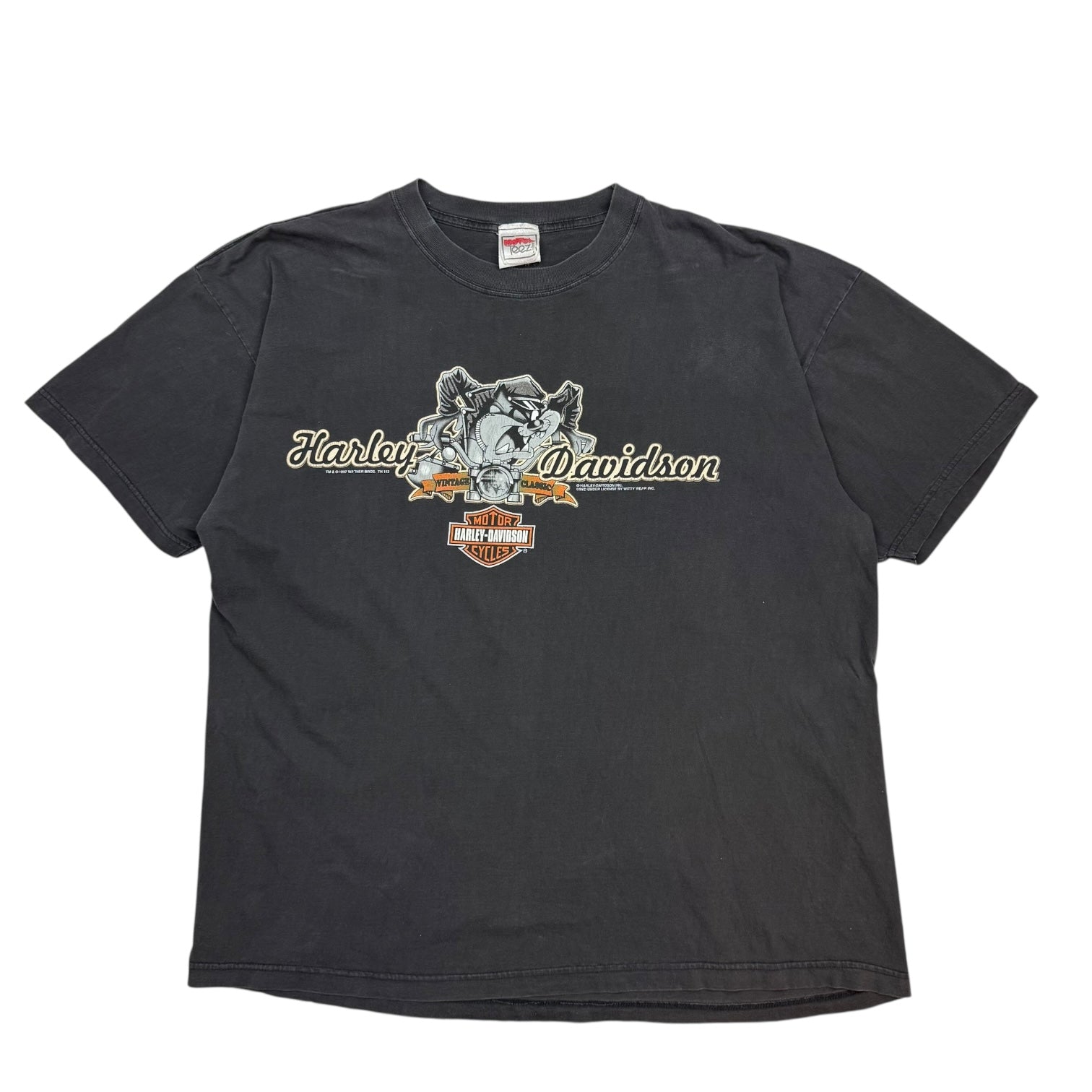 1997 Harley Davidson Tasmanian Devil Tee Black