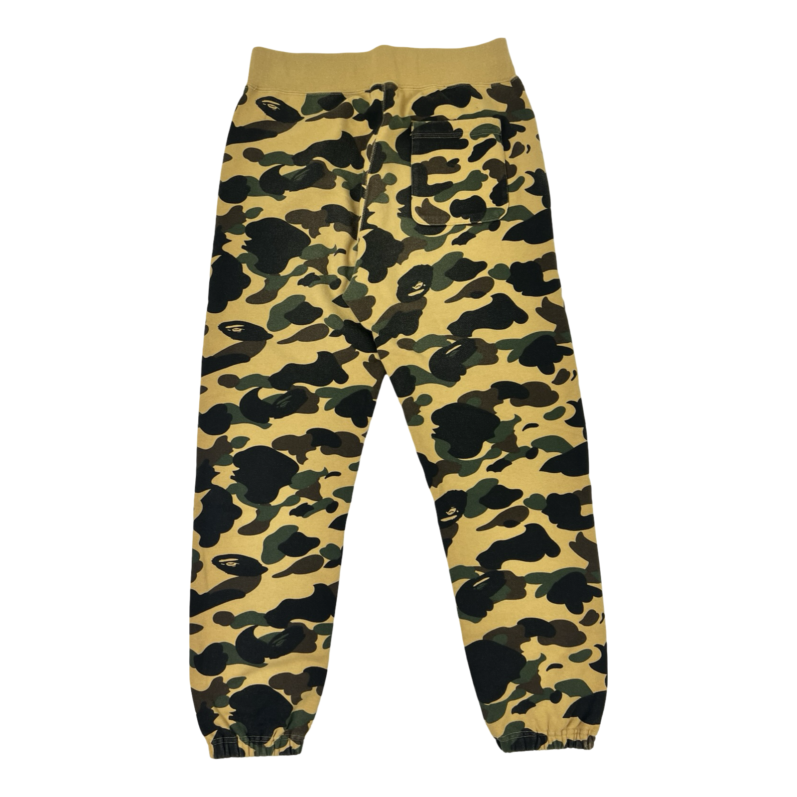 A Bathing Ape BAPE 1st Camo Shark Cotton Sweatpants Yellow