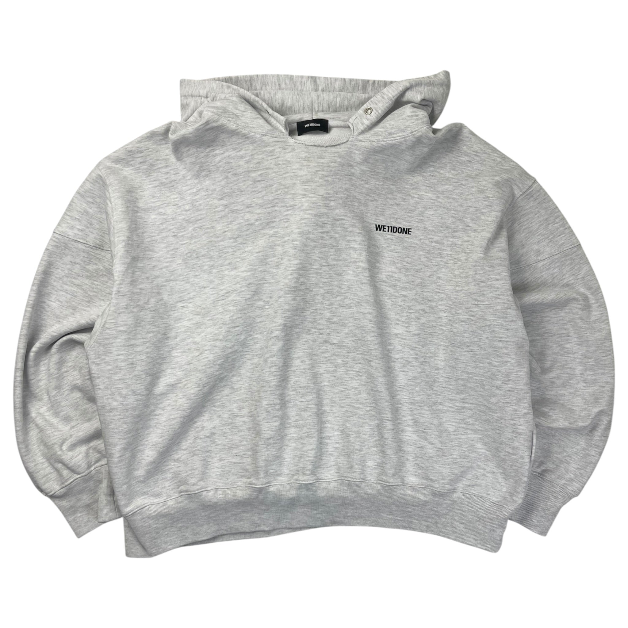 We11done Oversized Long Sleeved Hoodie Grey