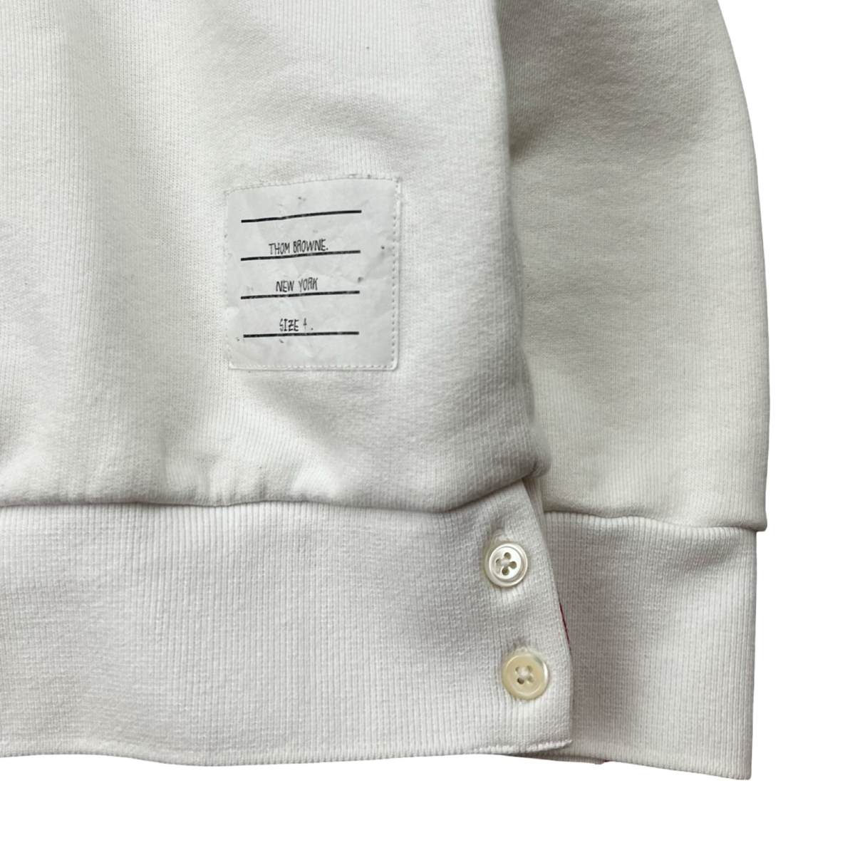Thom Browne Crewneck Sweatshirt White