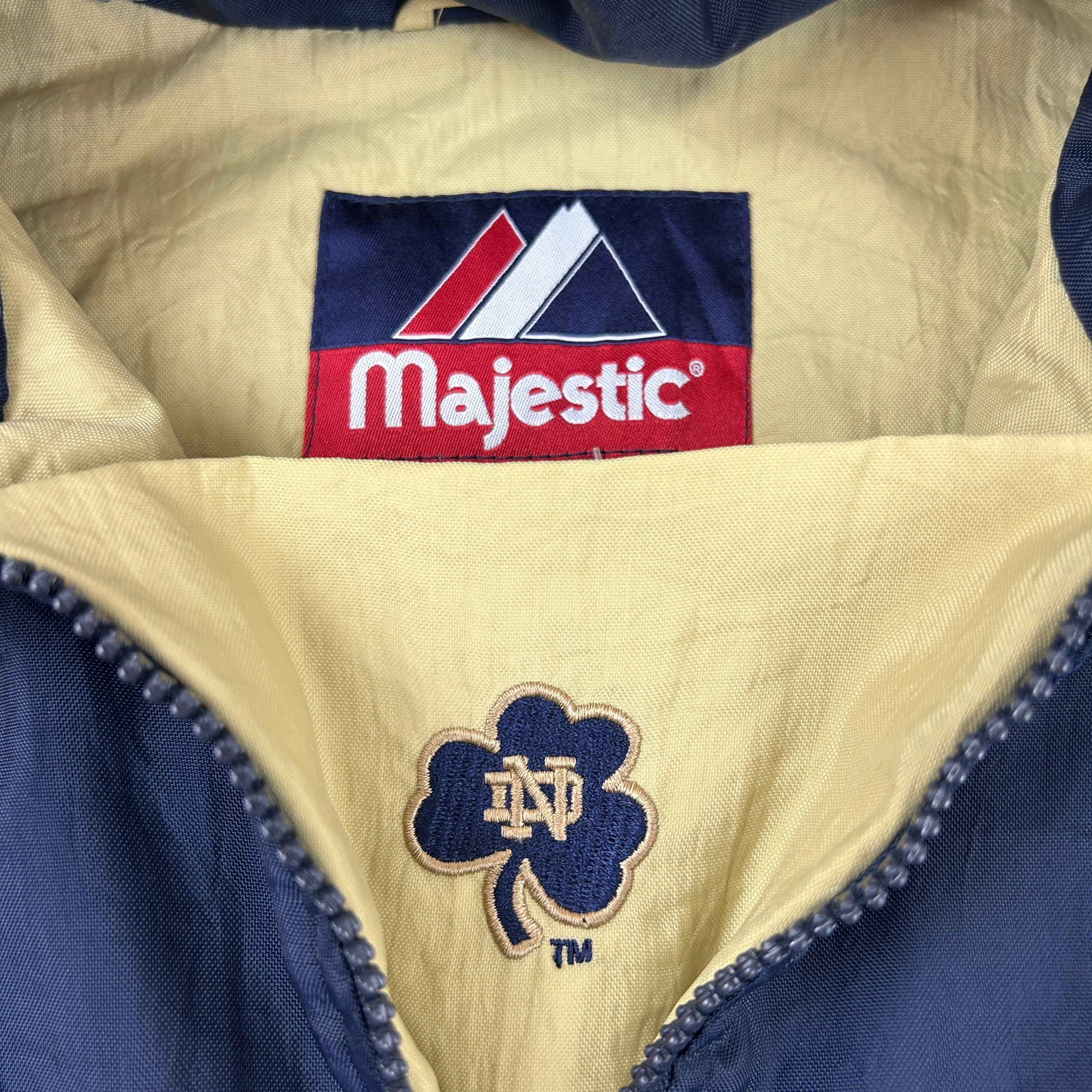 Vintage Notre Dame Majestic Anorak Jacket